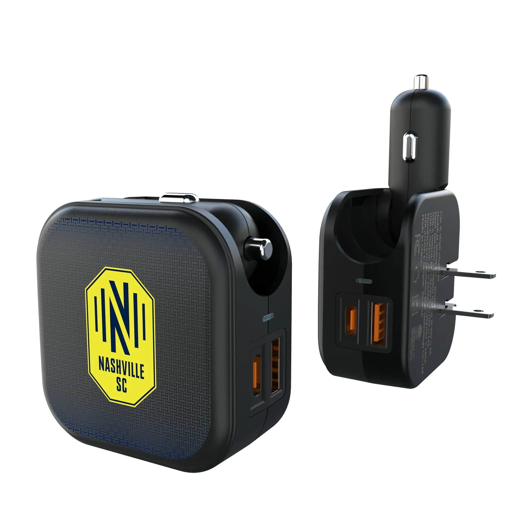 Nashville SC Linen 2 in 1 USB A/C Charger