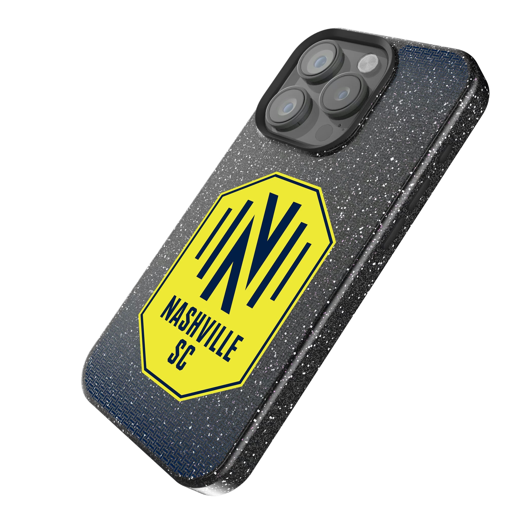 Nashville SC Linen iPhone Bling Phone Case for Apple iPhone - Isometric View