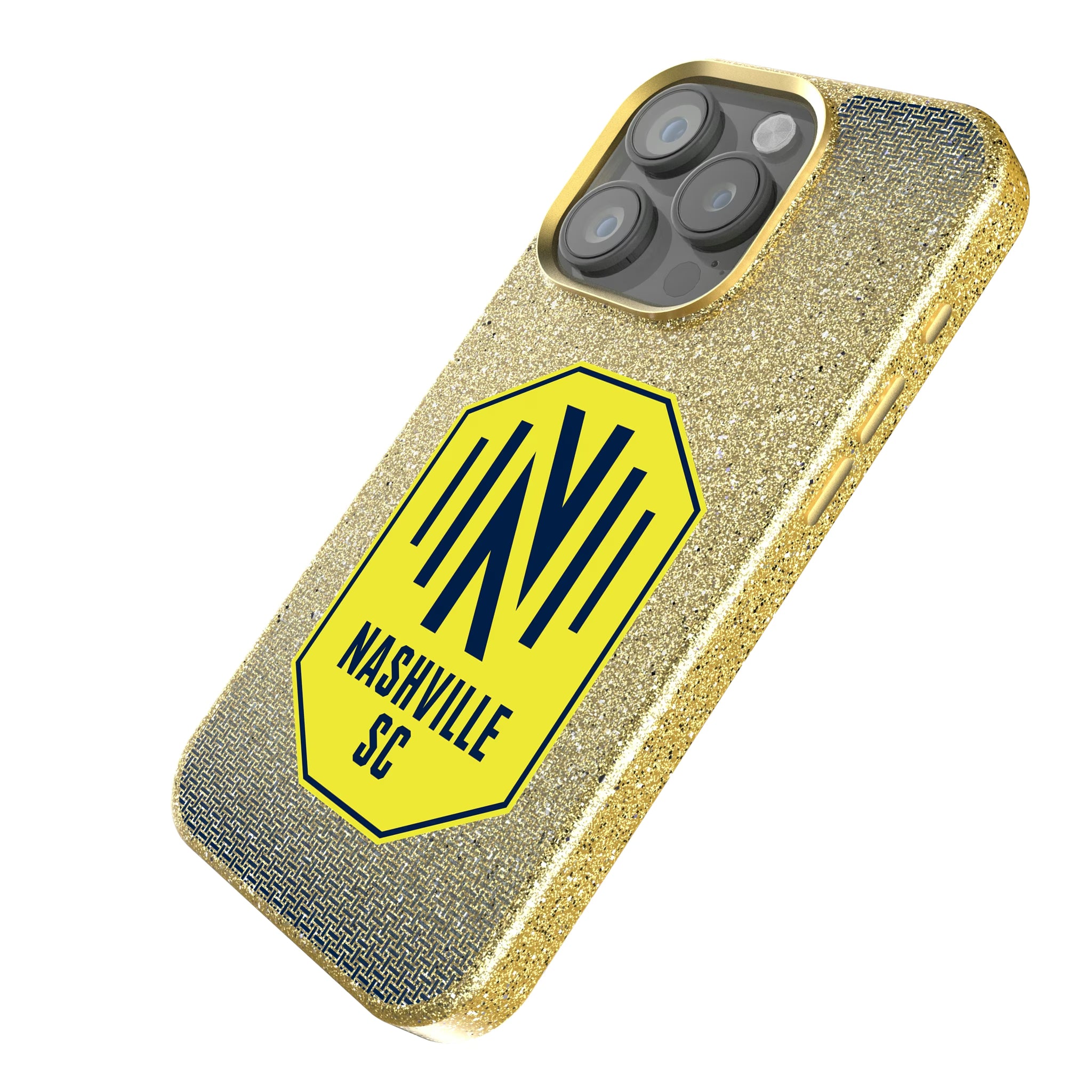 Nashville SC Linen iPhone Bling Phone Case for Apple iPhone - Isometric View