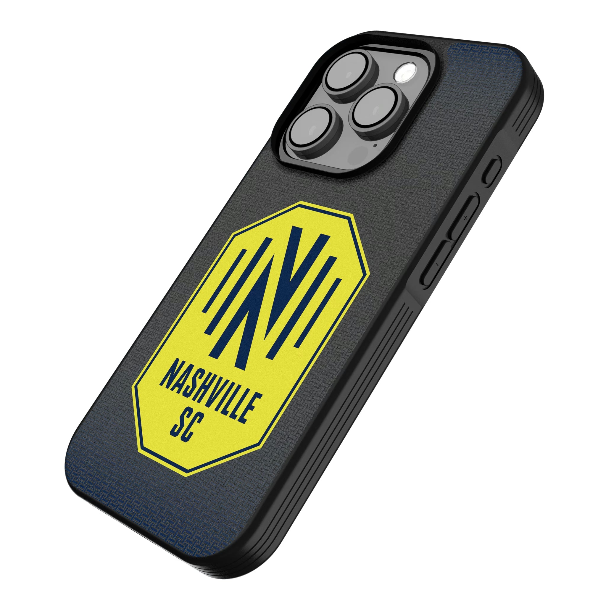 Nashville SC Linen iPhone Bump Phone Case for Apple iPhone - Isometric View