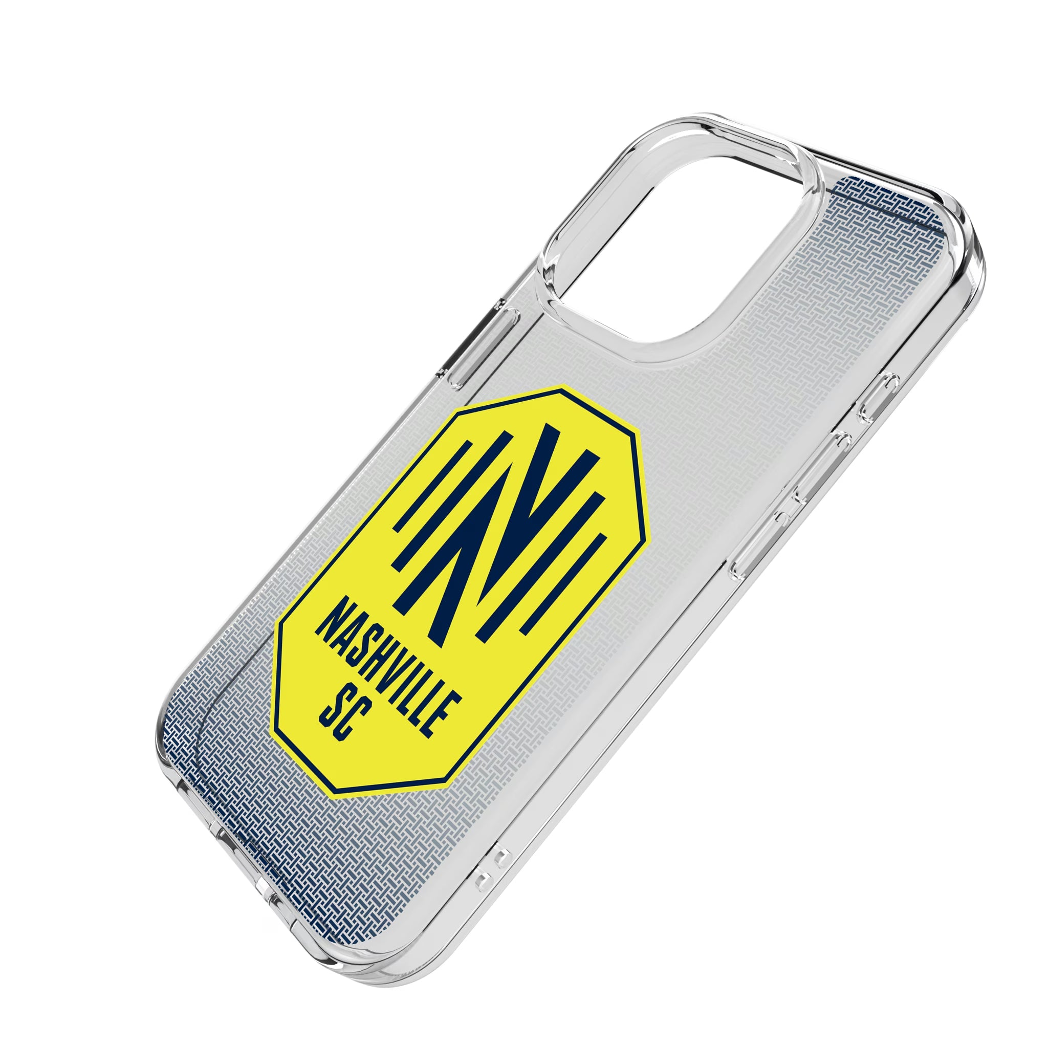 Nashville SC Linen iPhone Clear Phone Case for Apple iPhone - Isometric View