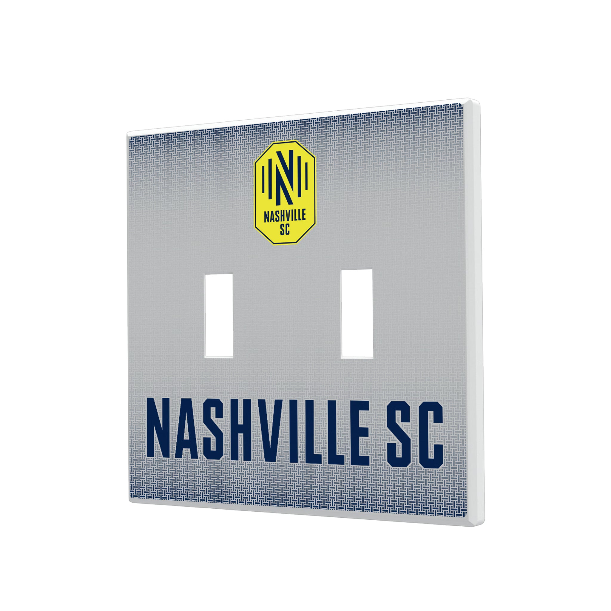Nashville SC Linen Hidden-Screw Light Switch Plate#Style_Double Toggle