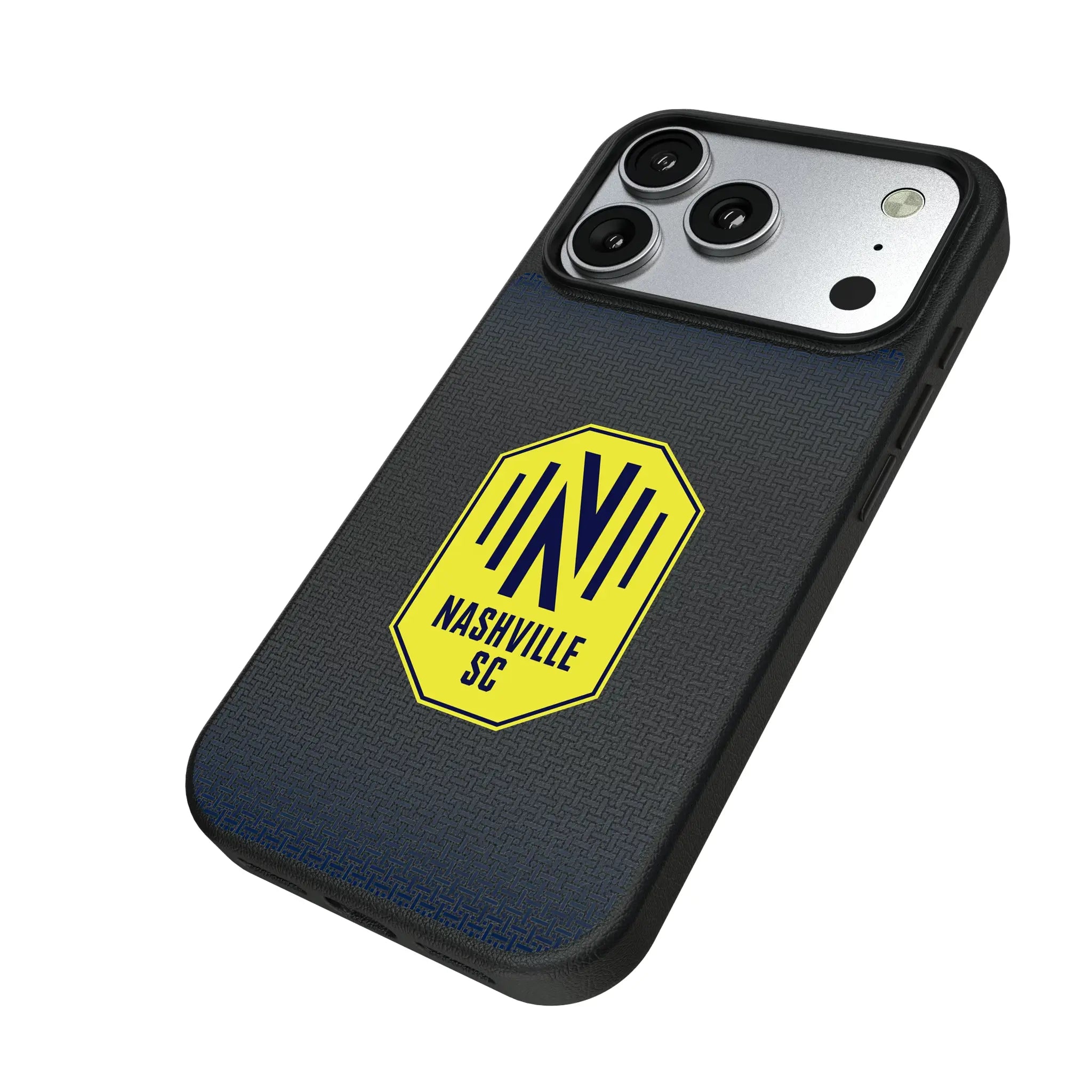 Nashville SC Linen iPhone MagSafe Compatible Phone Case for Apple iPhone - Isometric View#Device_iPhone 17 Pro