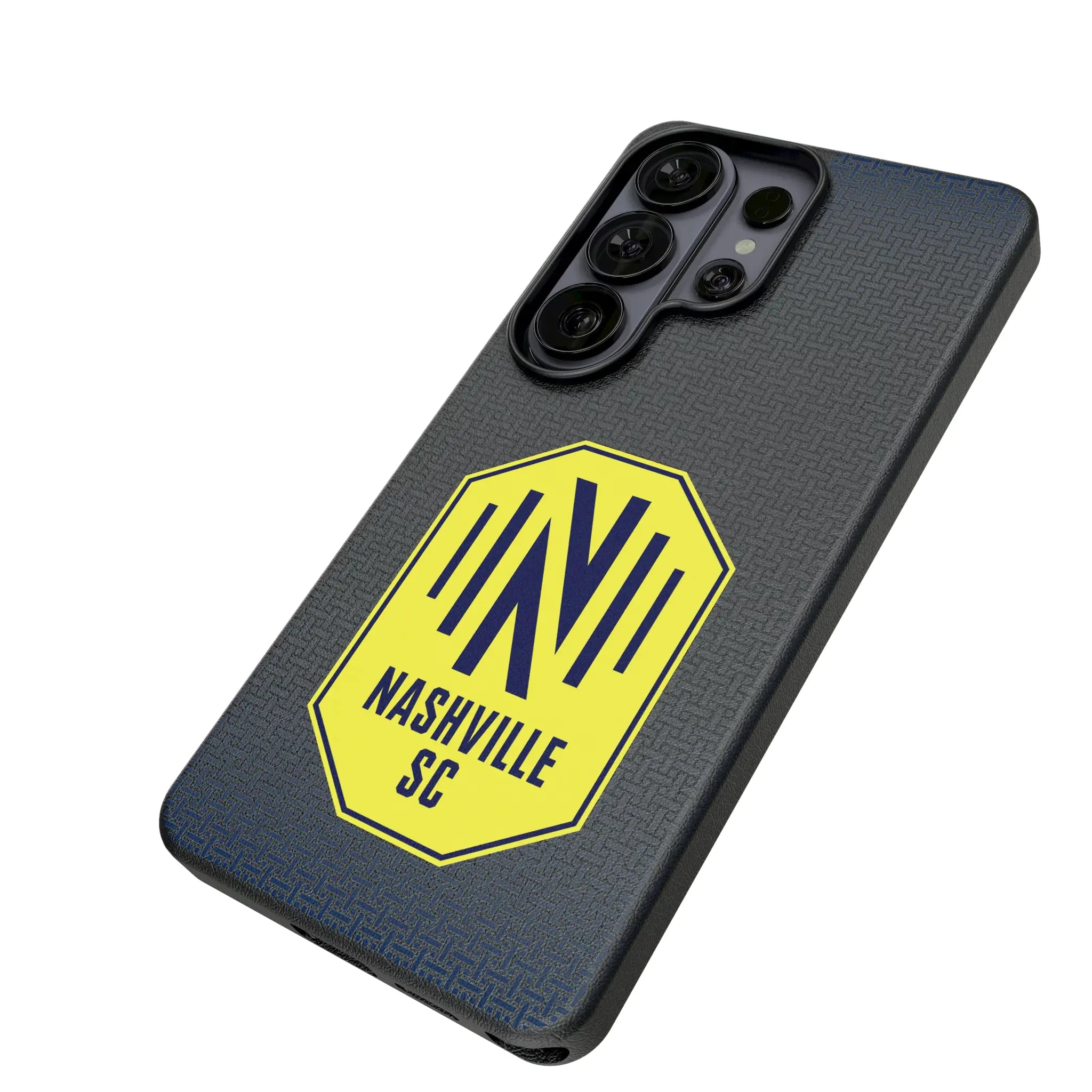 Nashville SC Linen Galaxy MagSafe Compatible Phone Case for Samsung Galaxy - Isometric View#Device_Galaxy S26 Ultra