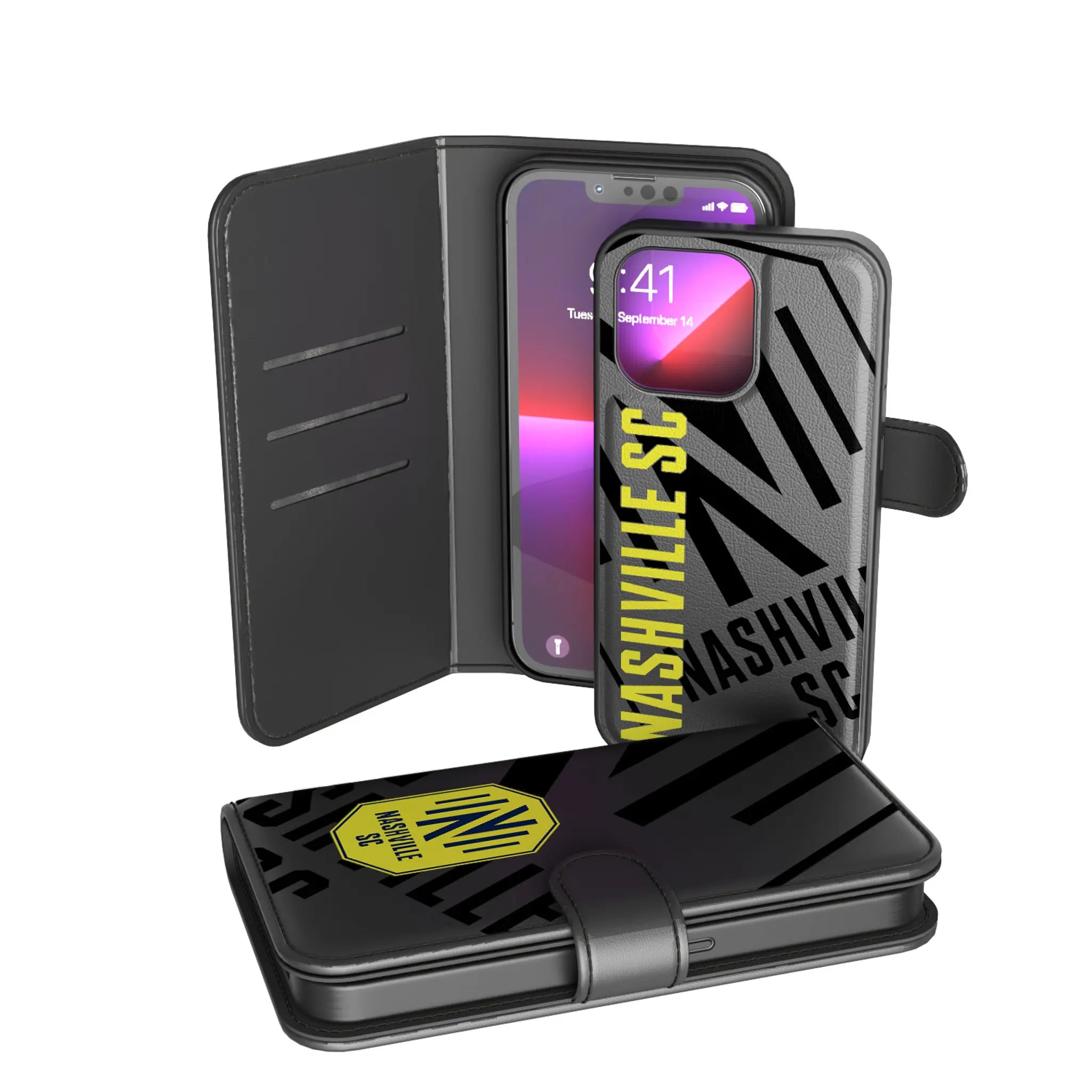 Nashville SC Monocolor Tilt iPhone Wallet Phone Case for Apple iPhone