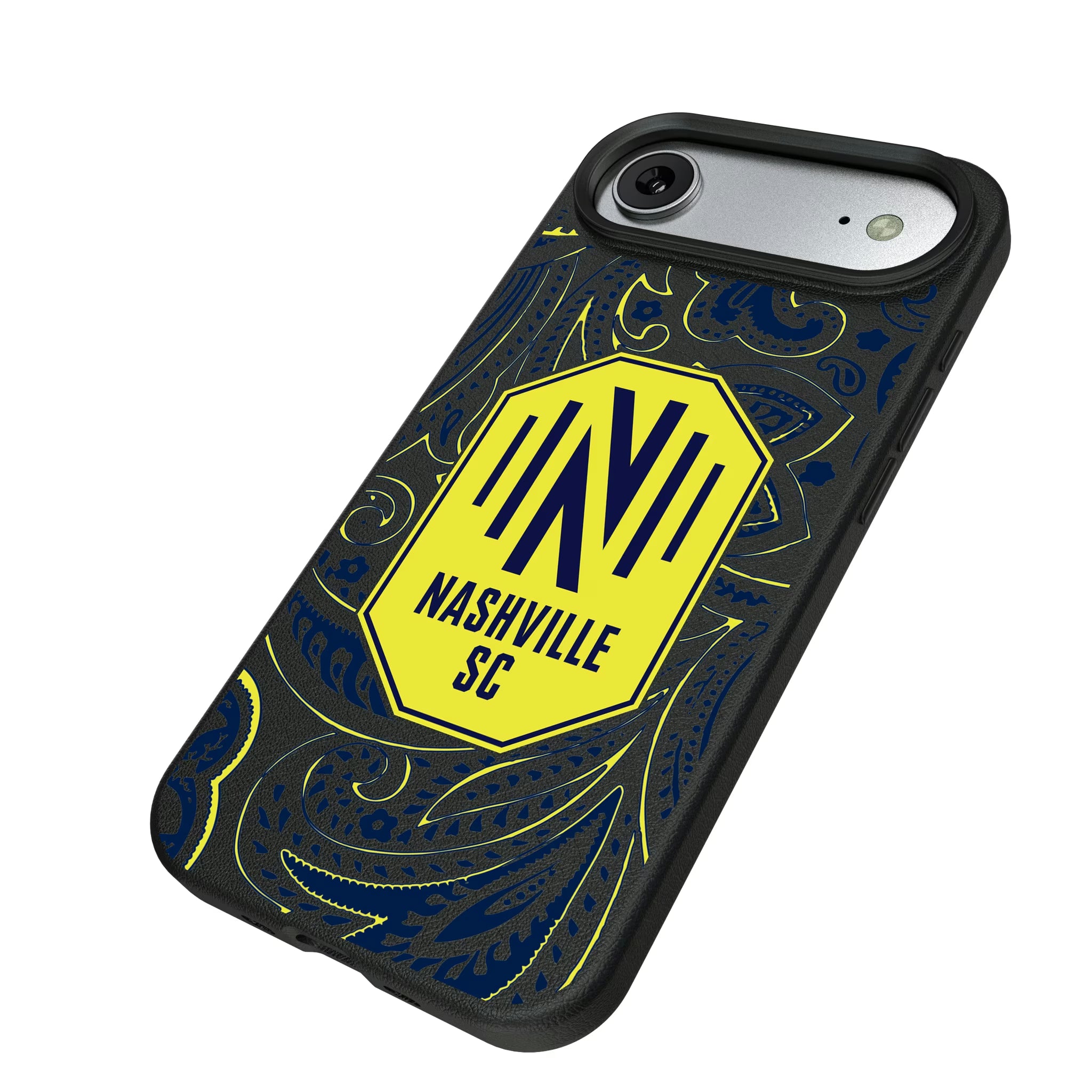 Nashville SC Paisley iPhone MagSafe Compatible Phone Case for Apple iPhone - Isometric View#Device_iPhone Air