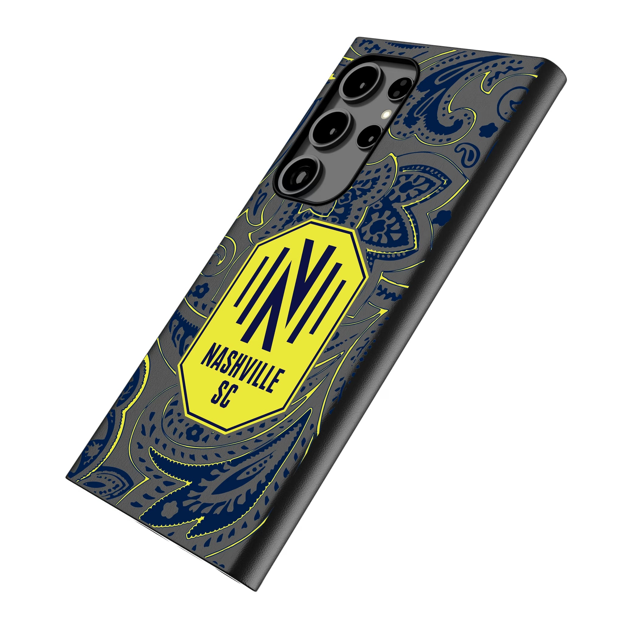 Nashville SC Paisley Galaxy MagSafe Compatible Phone Case for Samsung Galaxy - Isometric View