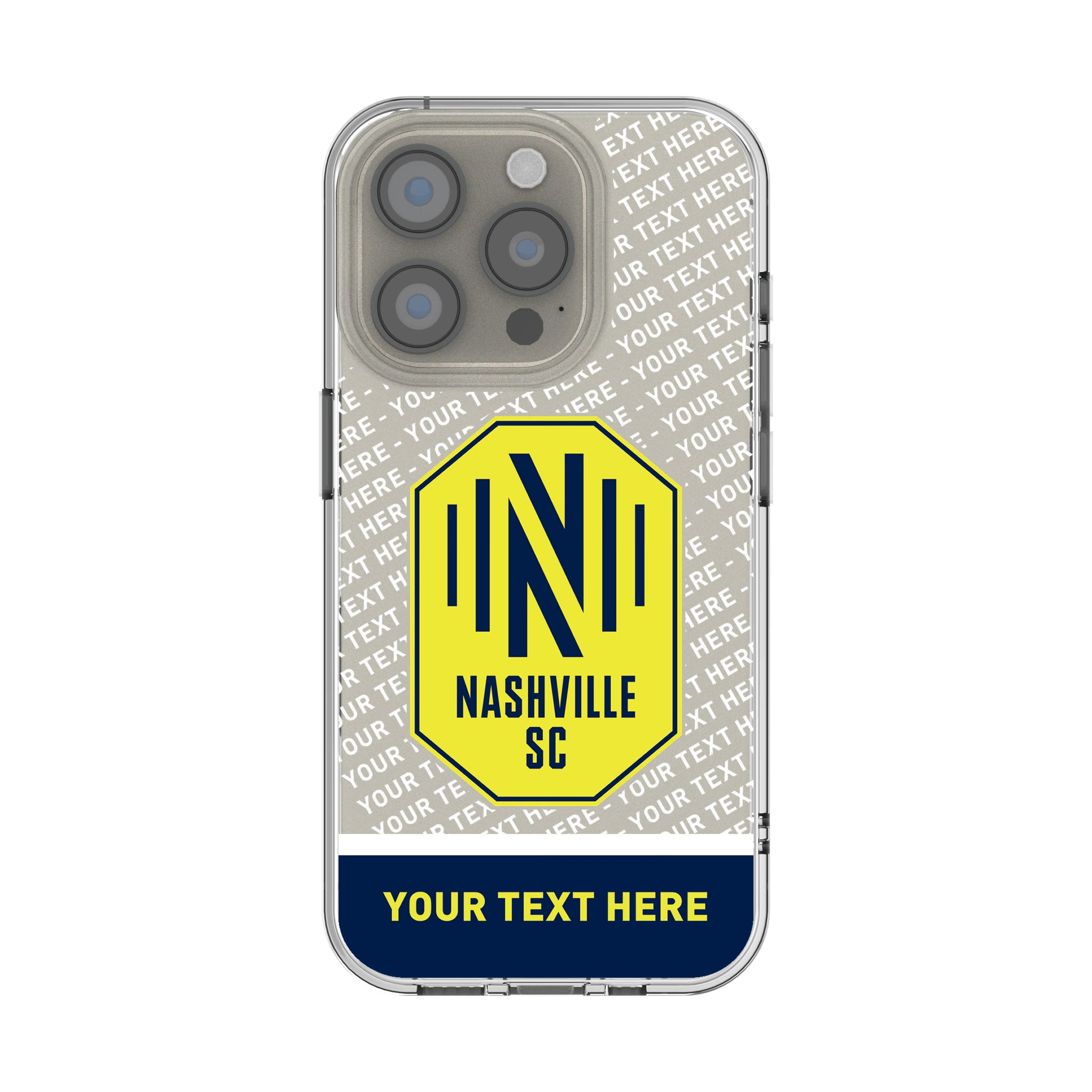 Nashville SC Personalized EndZone Plus iPhone Clear Phone Case for Apple iPhone