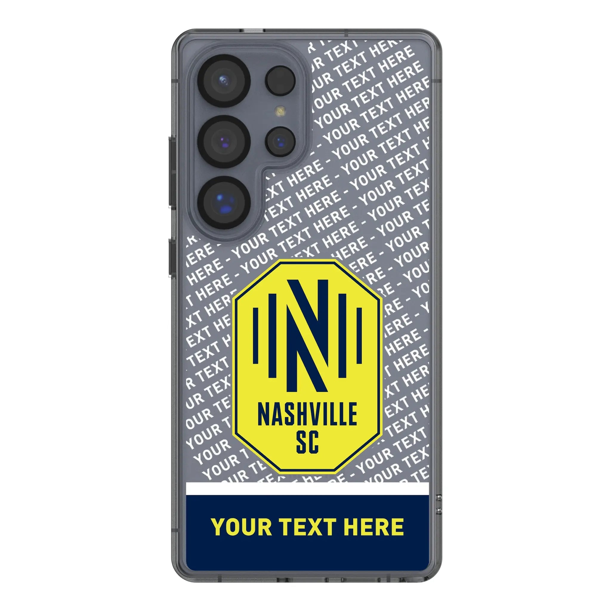 Nashville SC Personalized EndZone Plus Galaxy Clear Phone Case for Samsung Galaxy