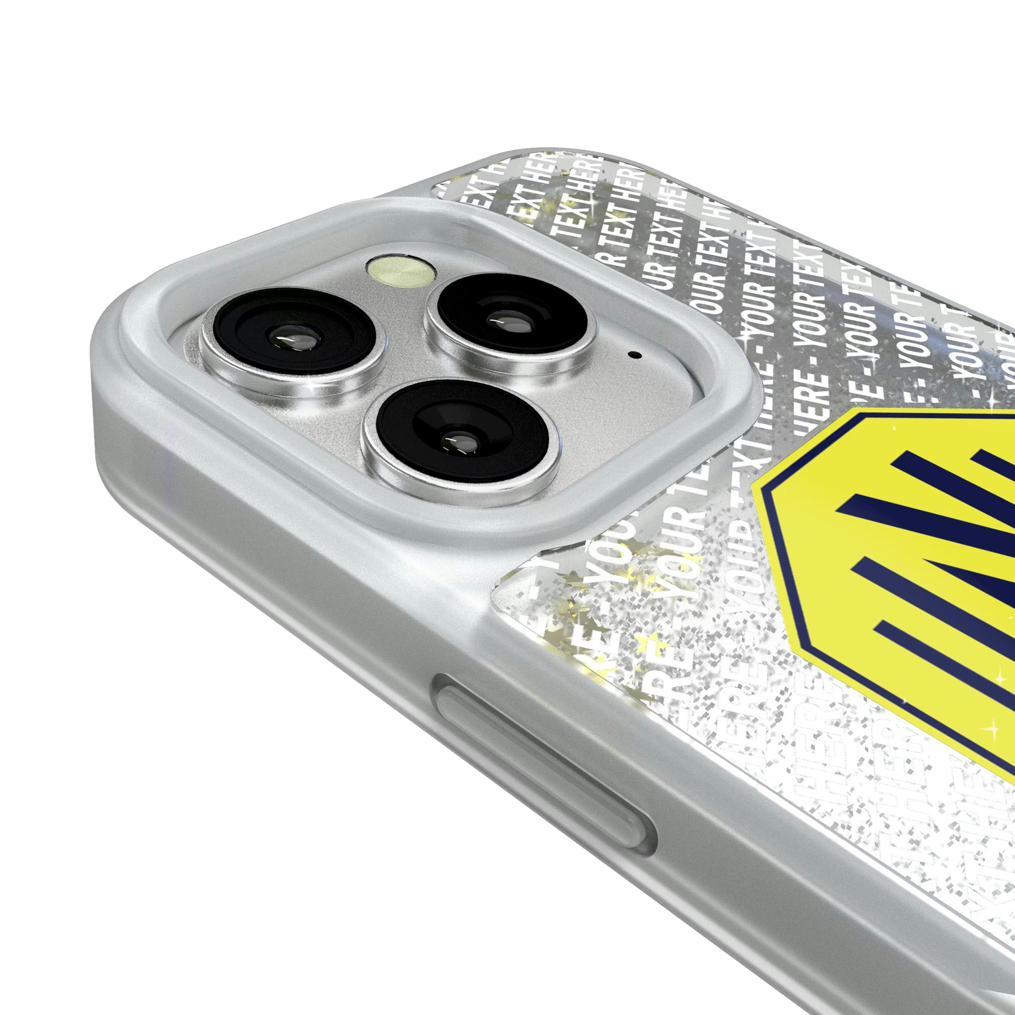 Nashville SC Personalized EndZone Plus iPhone Glitter Phone Case for Apple iPhone - Detail#Device_iPhone 16 Pro