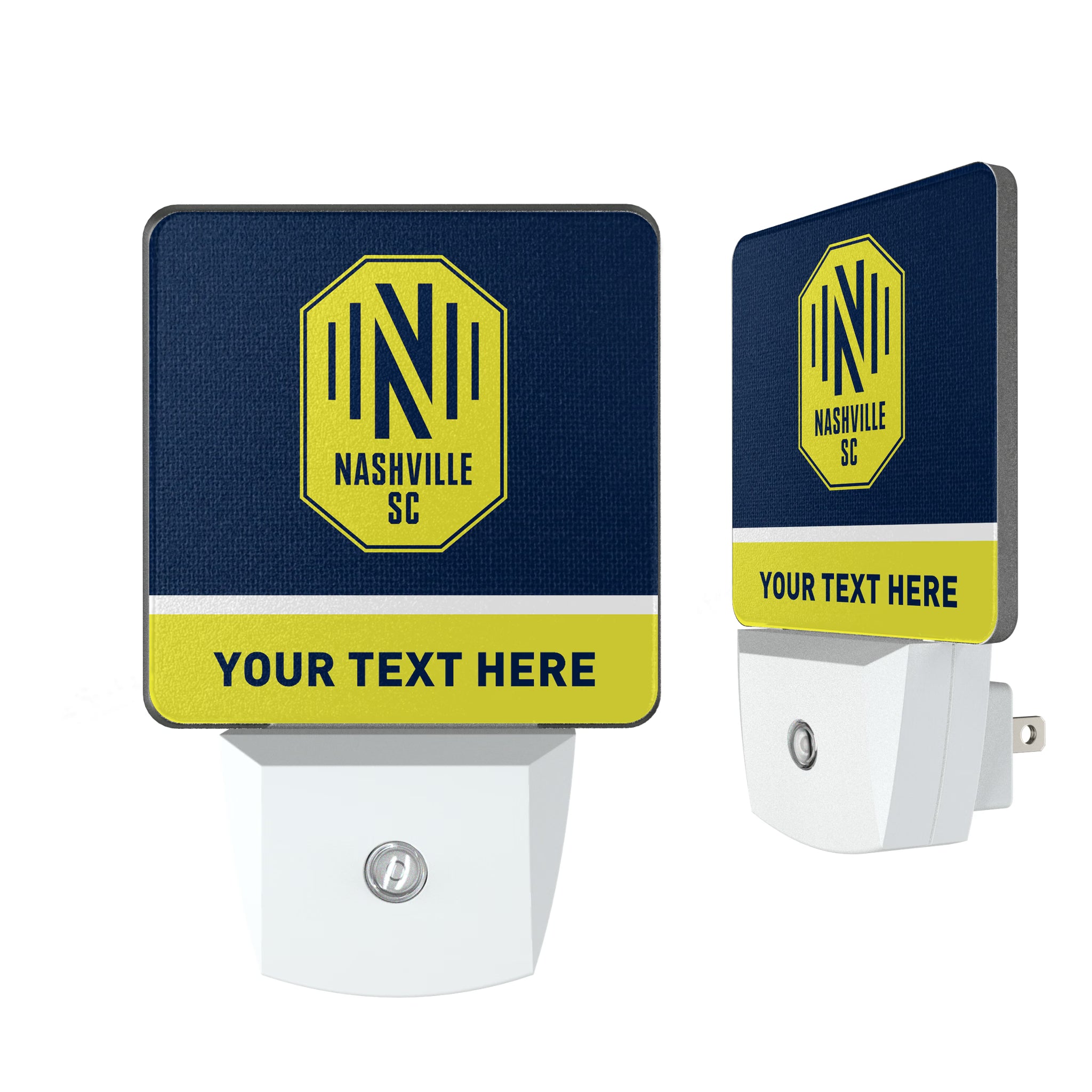 Nashville SC Personalized Endzone Solid Night Light 2-Pack
