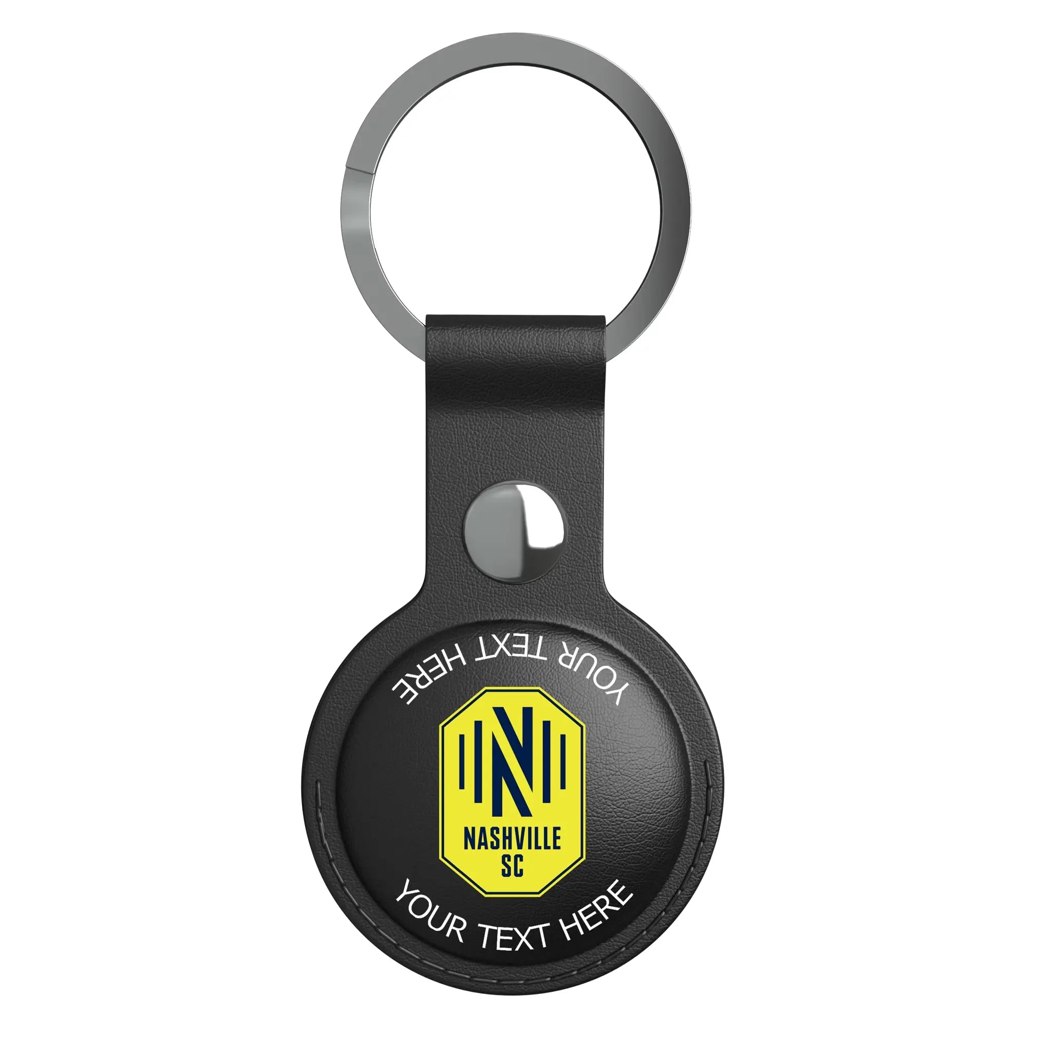 Nashville SC Personalized Insignia AirTag Black Airtag Holder