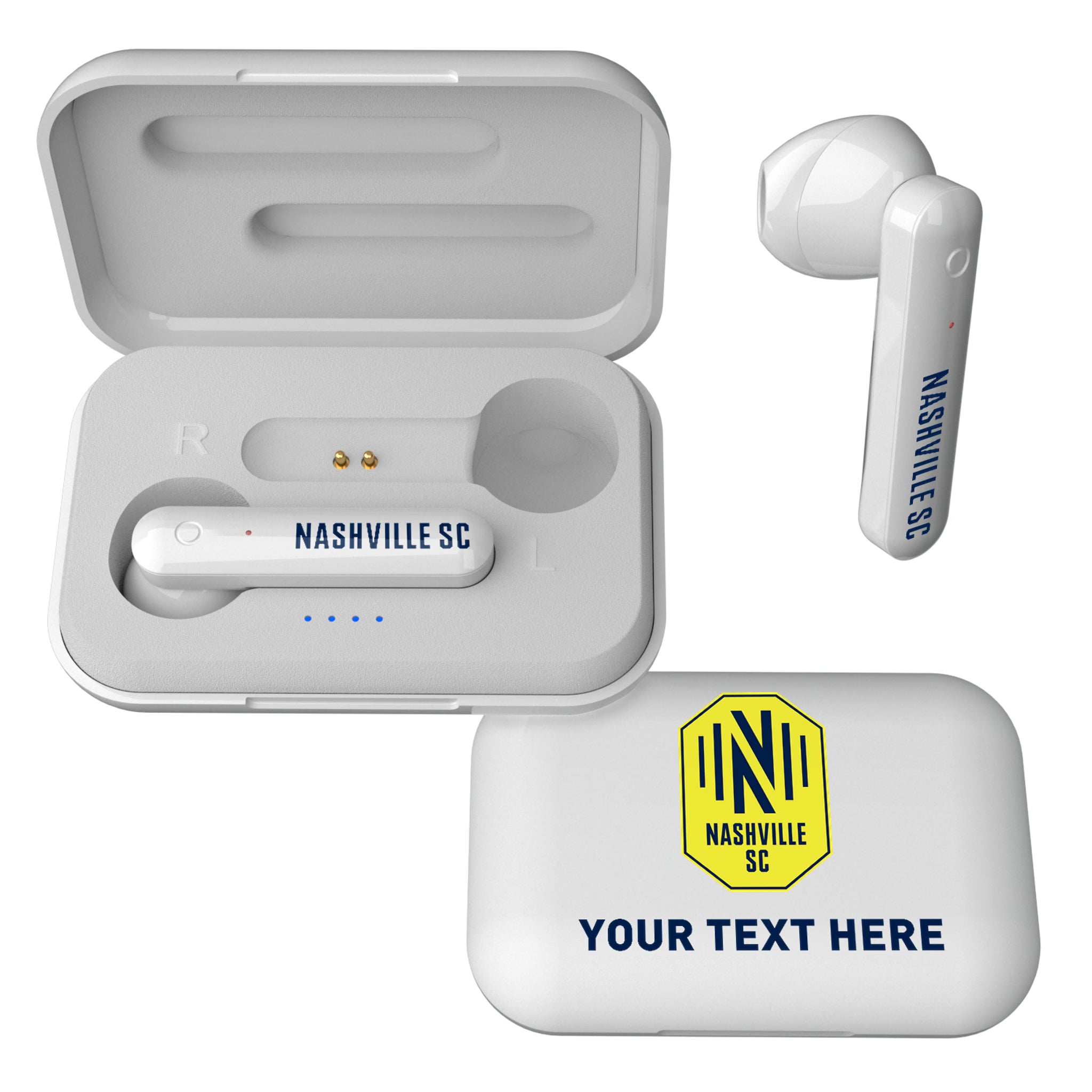 Nashville SC Personalized Insignia Wireless TWS Earbuds