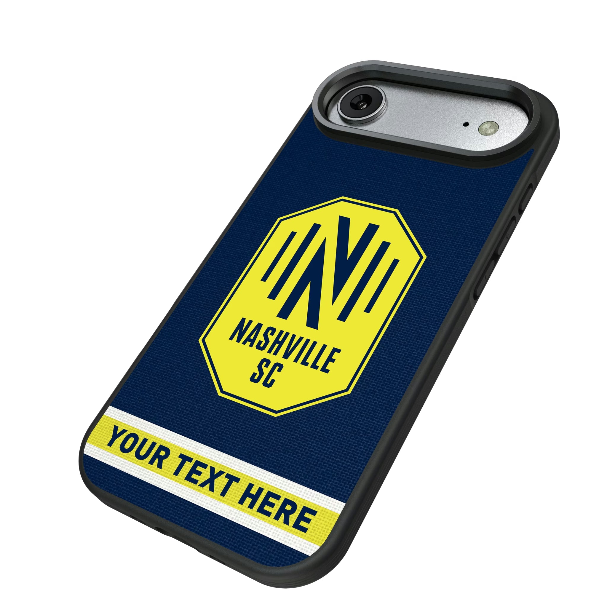 Nashville SC Personalized Stripe iPhone Bump Phone Case for Apple iPhone - Isometric View#Device_iPhone Air