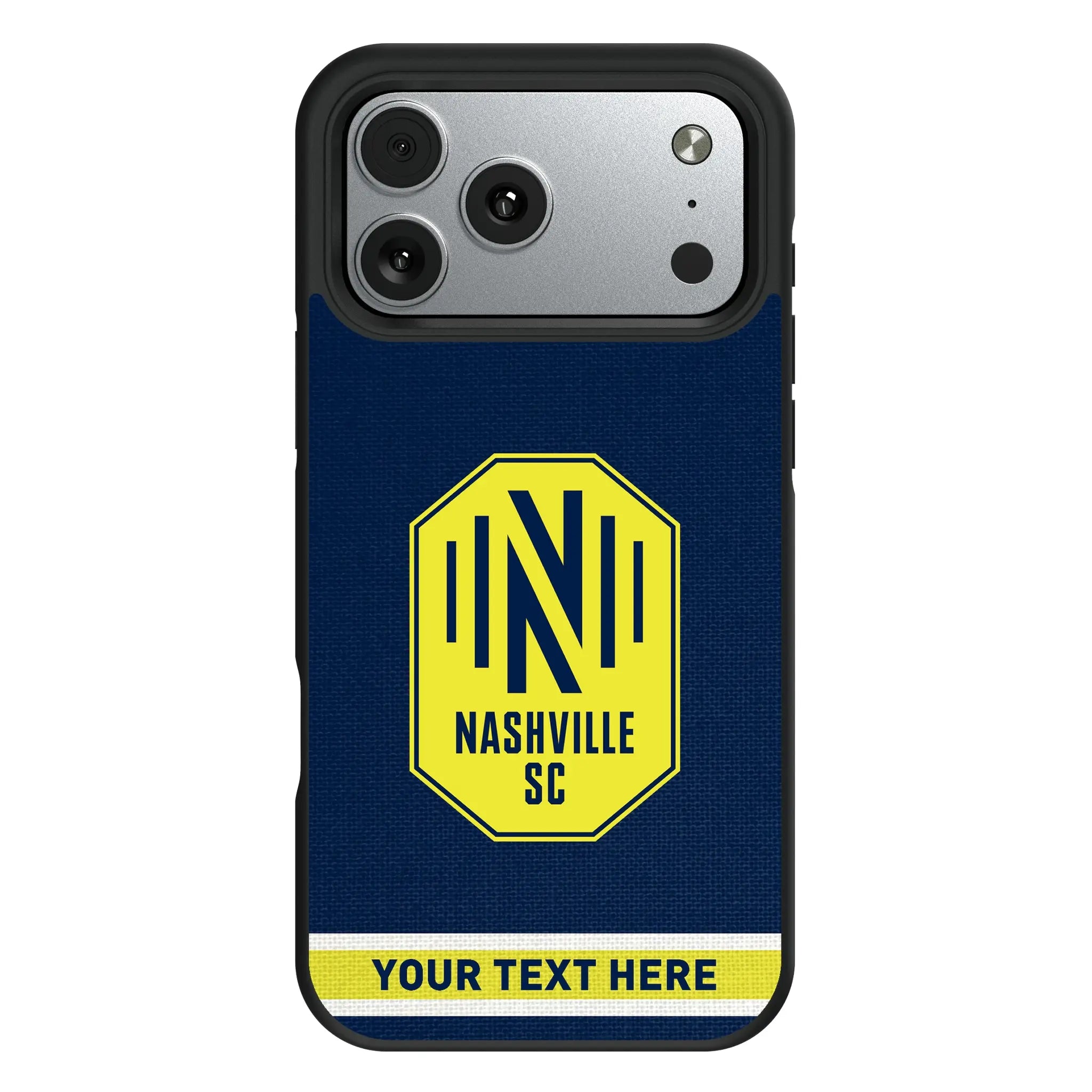 Nashville SC Personalized Stripe iPhone Bump Phone Case for Apple iPhone#Device_iPhone 17 Pro Max