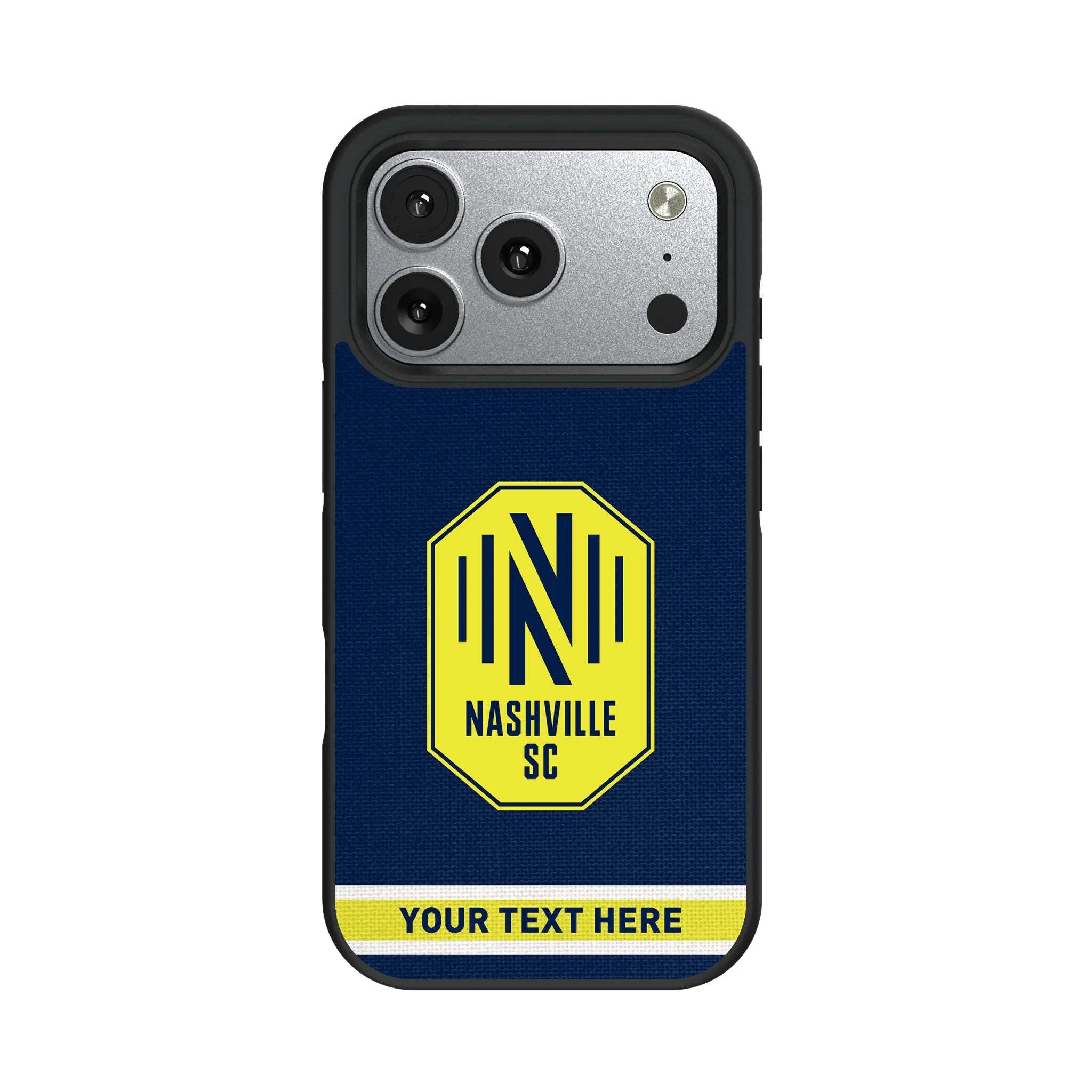 Nashville SC Personalized Stripe iPhone Bump Phone Case for Apple iPhone#Device_iPhone 17 Pro