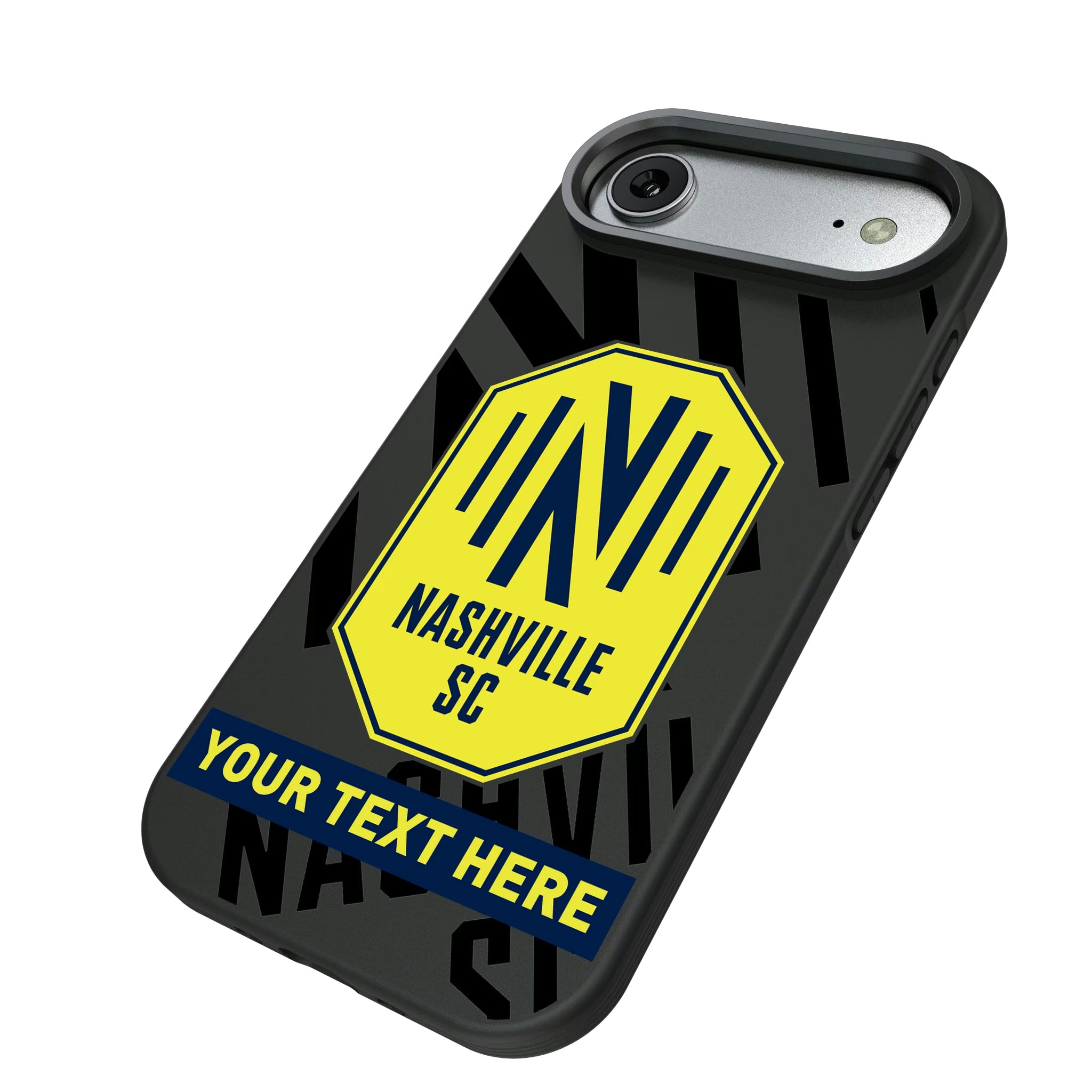 Nashville SC Personalized Tilt iPhone Bump Phone Case for Apple iPhone - Isometric View#Device_iPhone Air