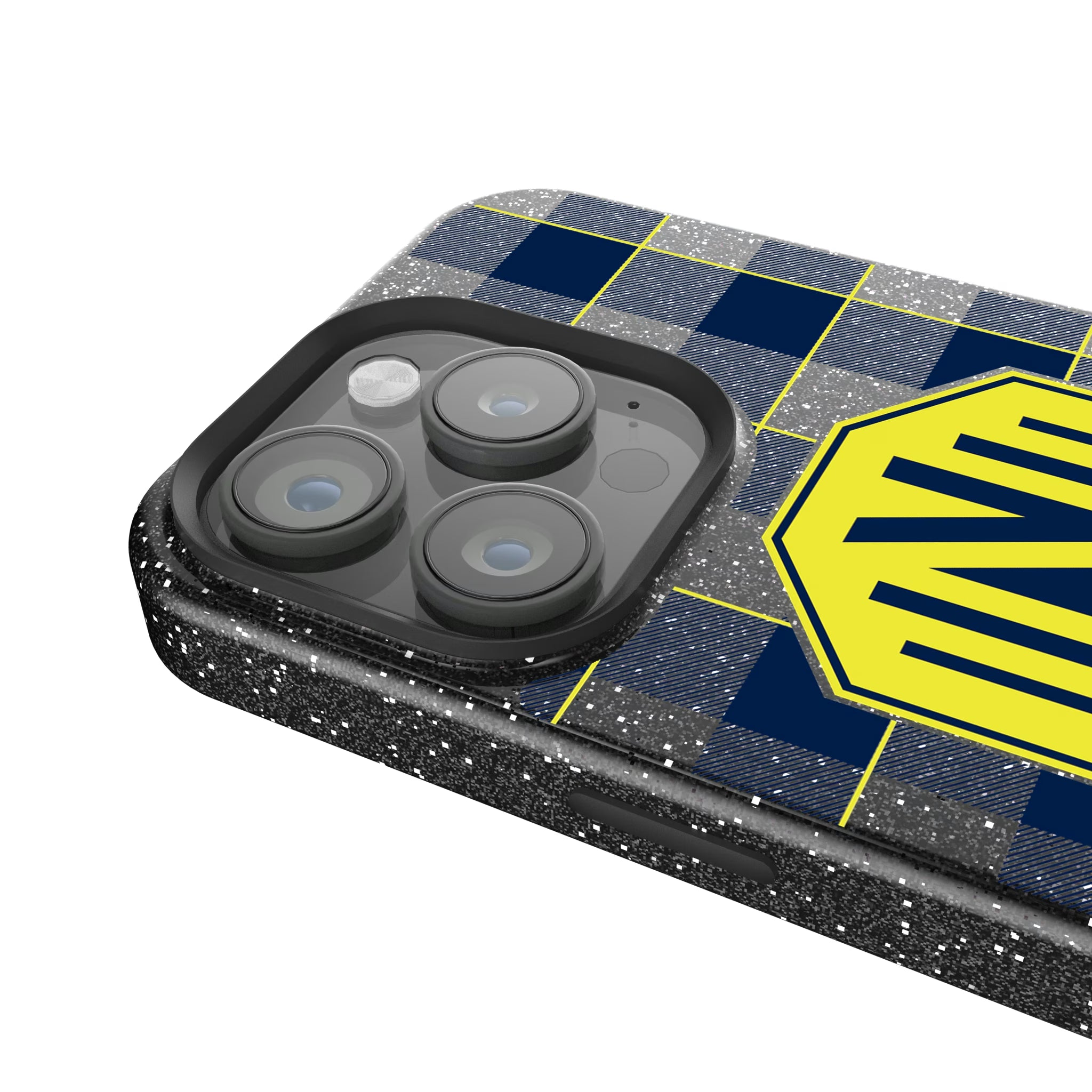 Nashville SC Plaid iPhone Bling Phone Case for Apple iPhone - Detail