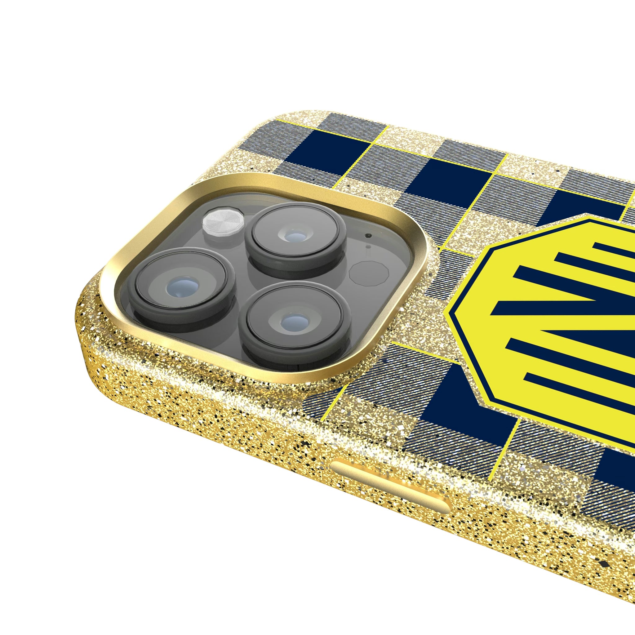 Nashville SC Plaid iPhone Bling Phone Case for Apple iPhone - Detail