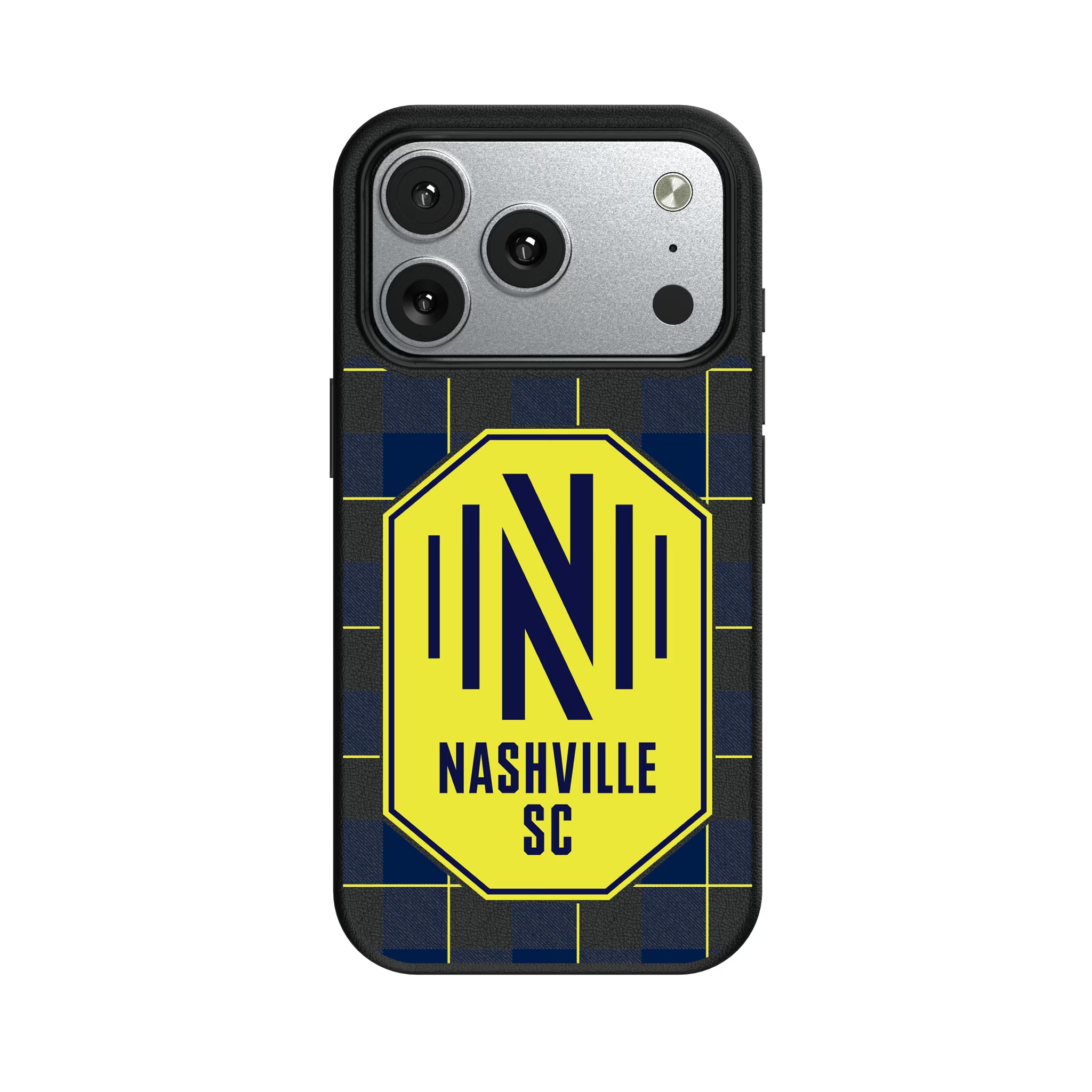 Nashville SC Plaid iPhone MagSafe Compatible Phone Case for Apple iPhone#Device_iPhone 17 Pro