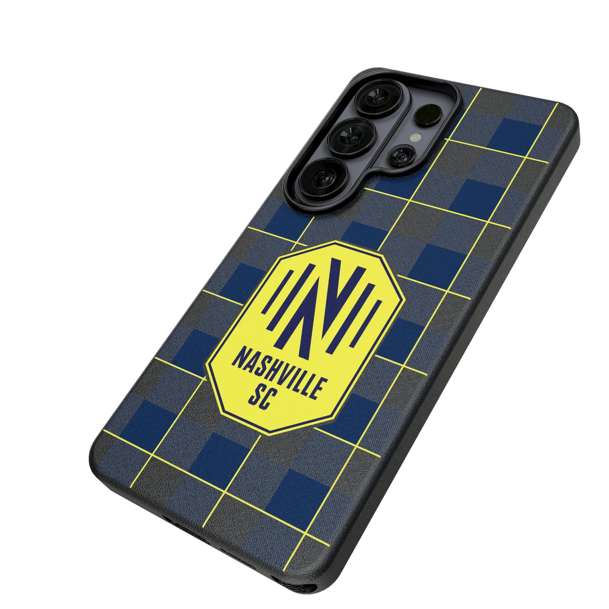 Nashville SC Plaid Galaxy MagSafe Compatible Phone Case for Samsung Galaxy - Isometric View#Device_Galaxy S26 Ultra