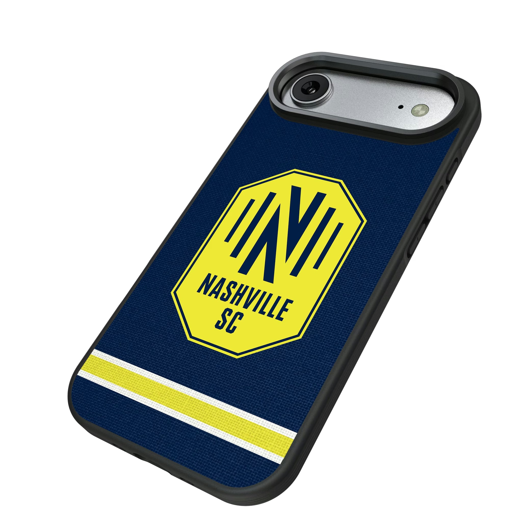 Nashville SC Stripe iPhone Bump Phone Case for Apple iPhone - Isometric View#Device_iPhone Air