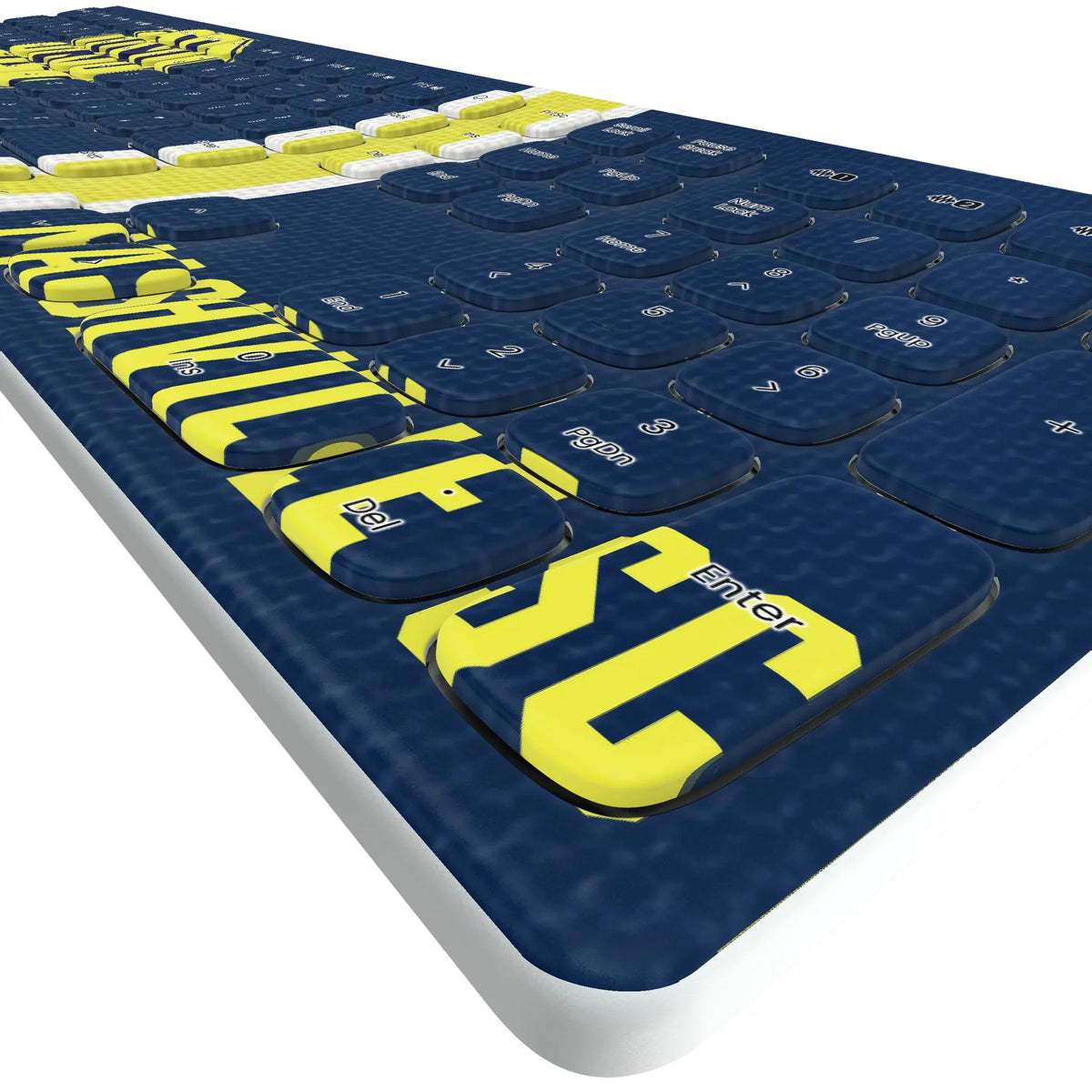 Nashville SC Stripe KKB605 Curved Wireless Keyboard - Detail
