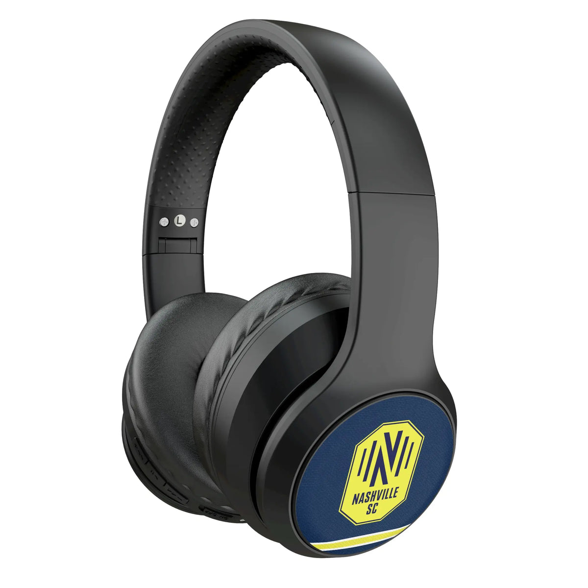 Nashville SC Stripe Wireless Over-Ear Headphones With Case