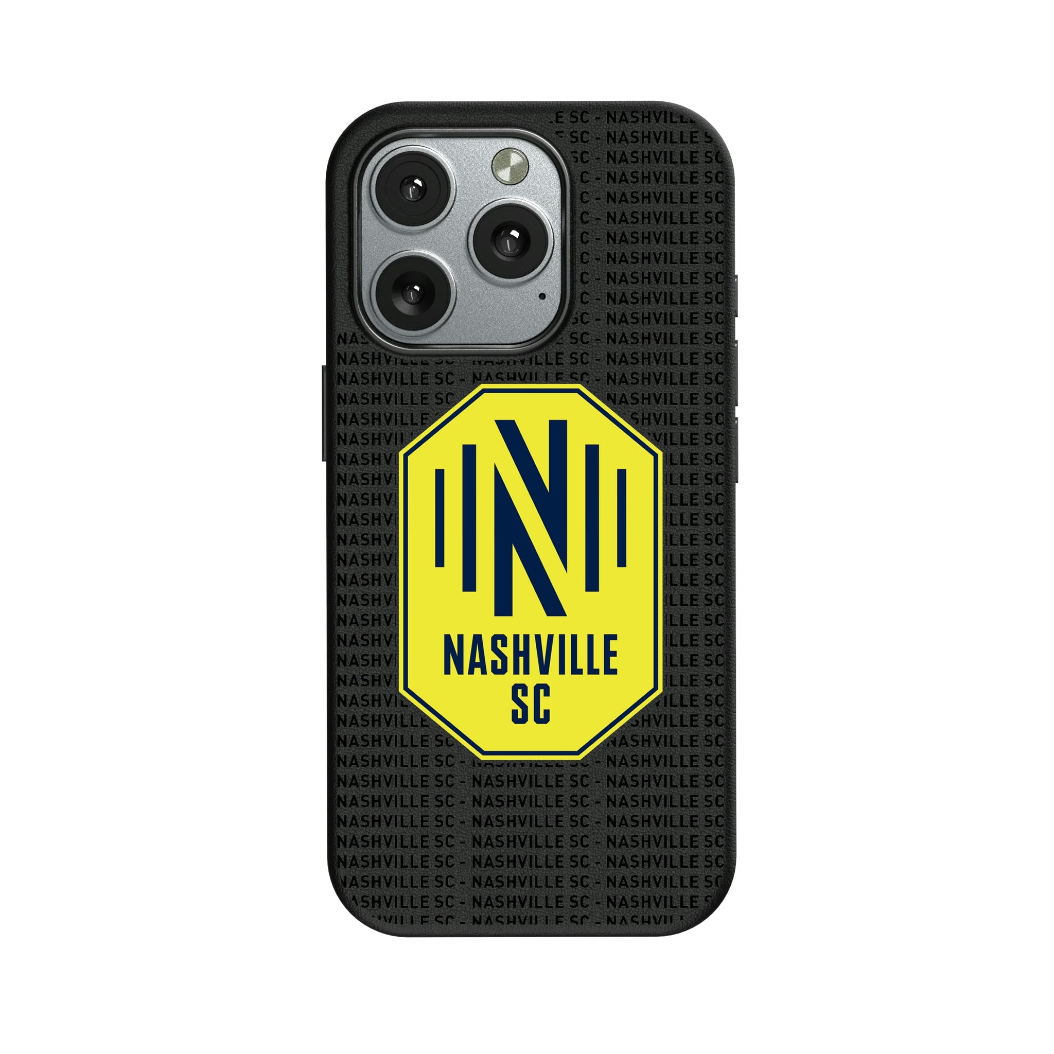 Nashville SC Text Backdrop iPhone MagSafe Compatible Phone Case for Apple iPhone