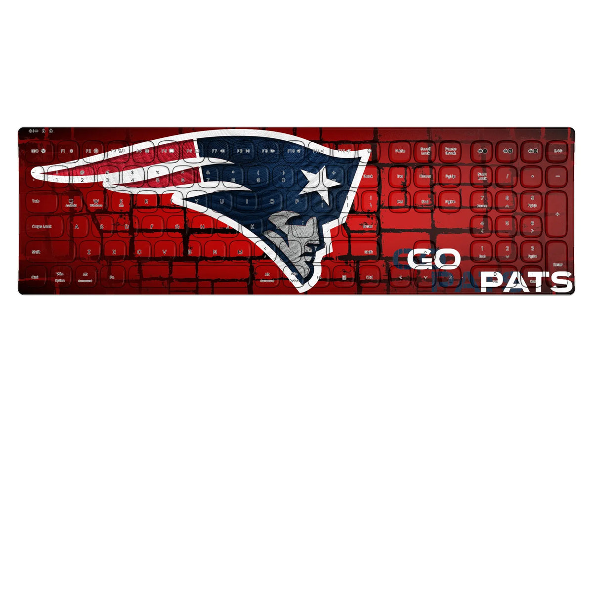 New England Patriots Brick KKB605 Curved Wireless Keyboard
