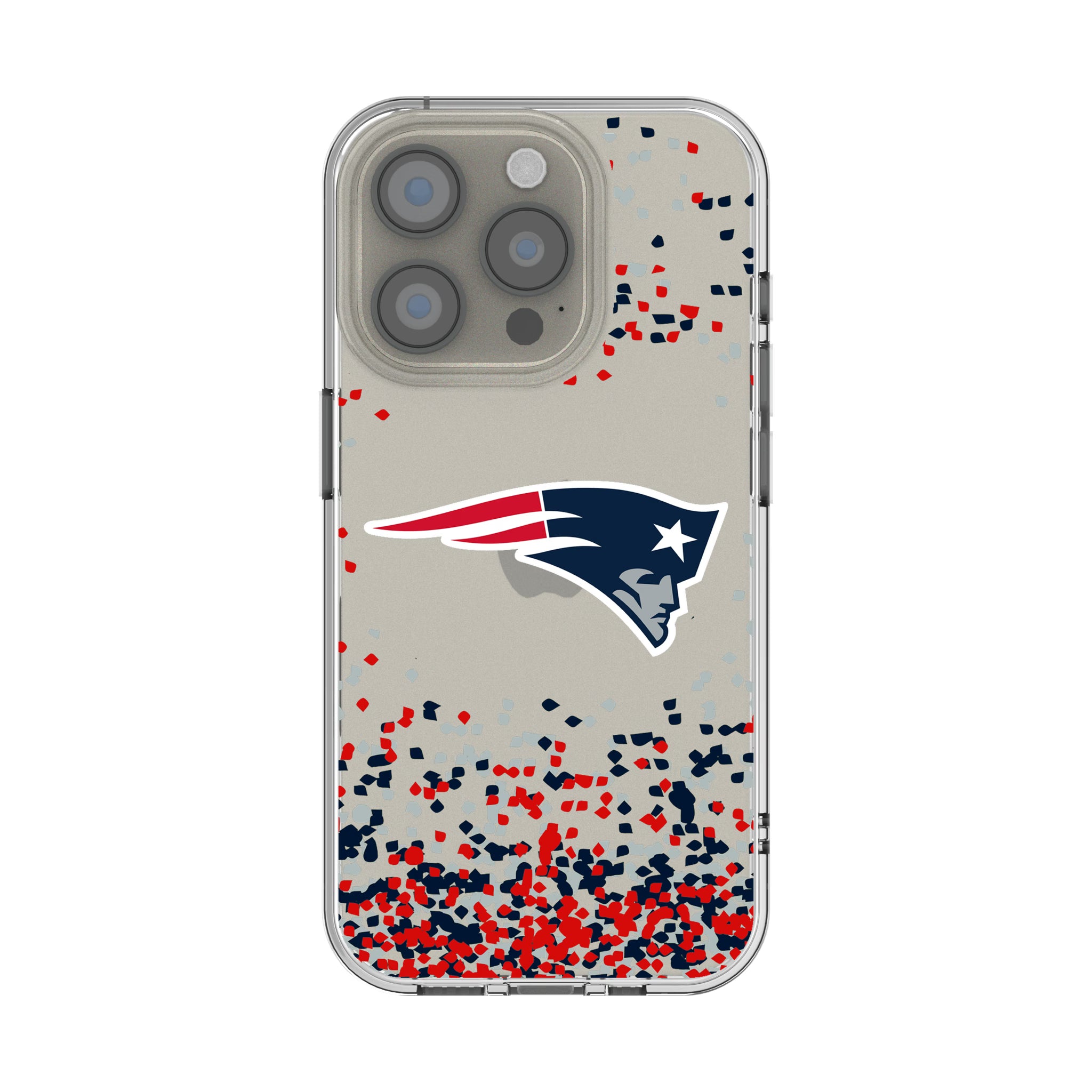 New England Patriots Confetti iPhone Clear Phone Case for Apple iPhone