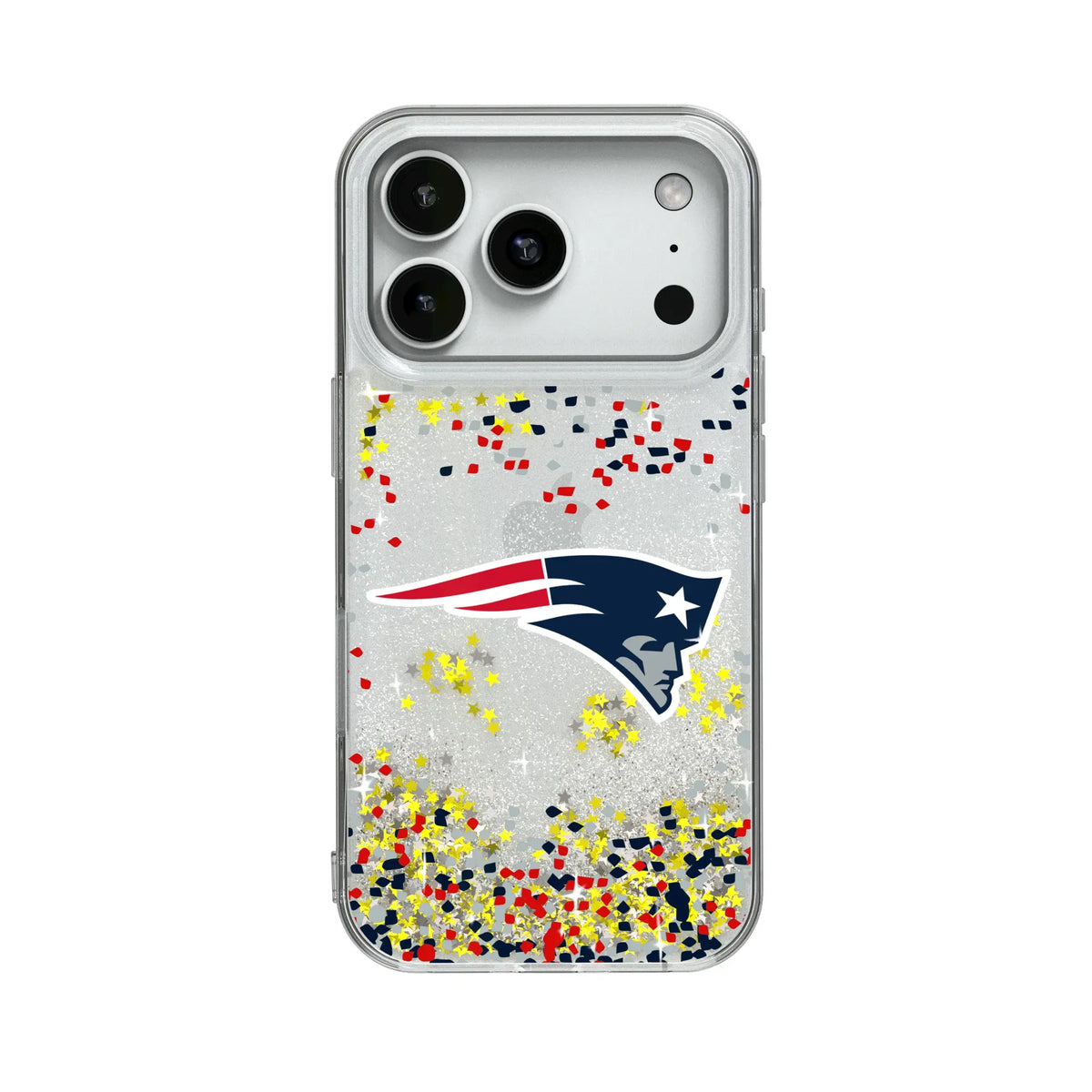 New England Patriots Confetti Glitter Phone Case for Apple iPhone