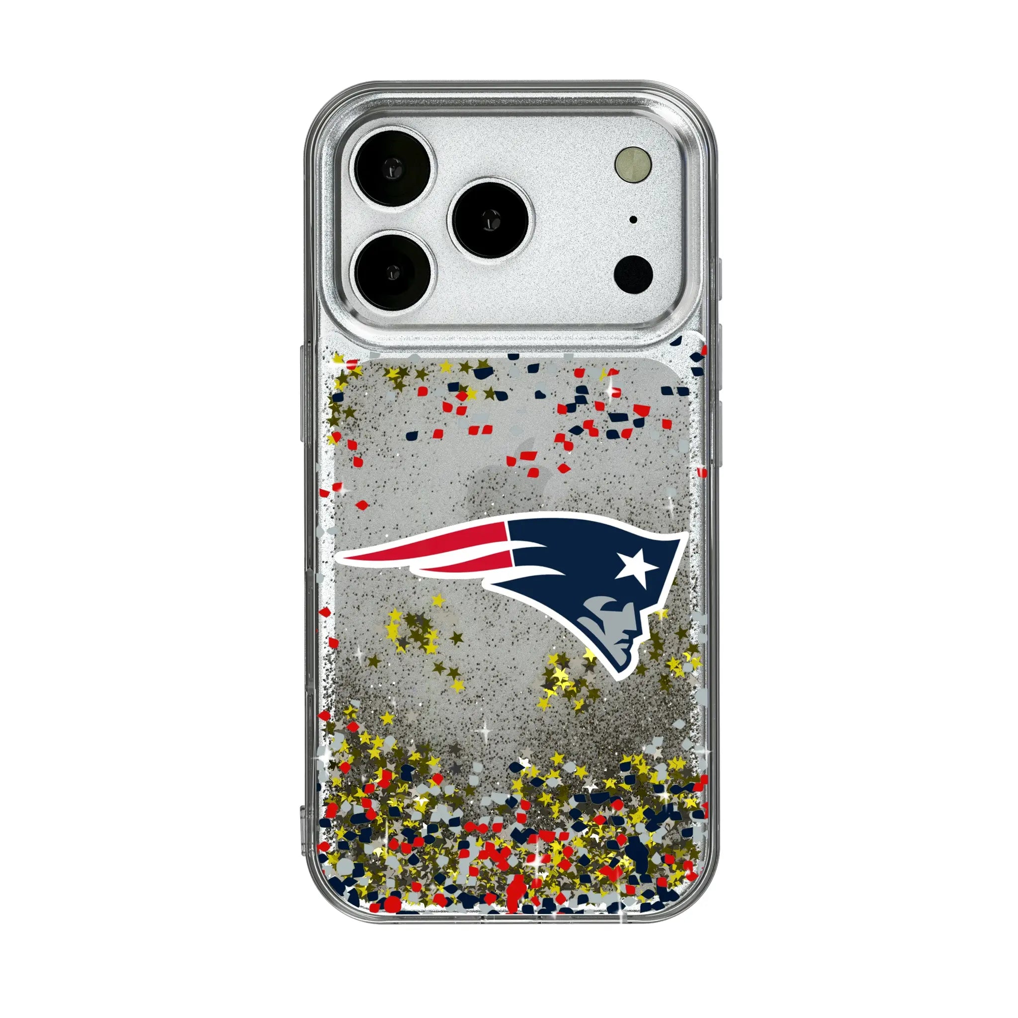 New England Patriots Confetti iPhone Glitter Phone Case for Apple iPhone