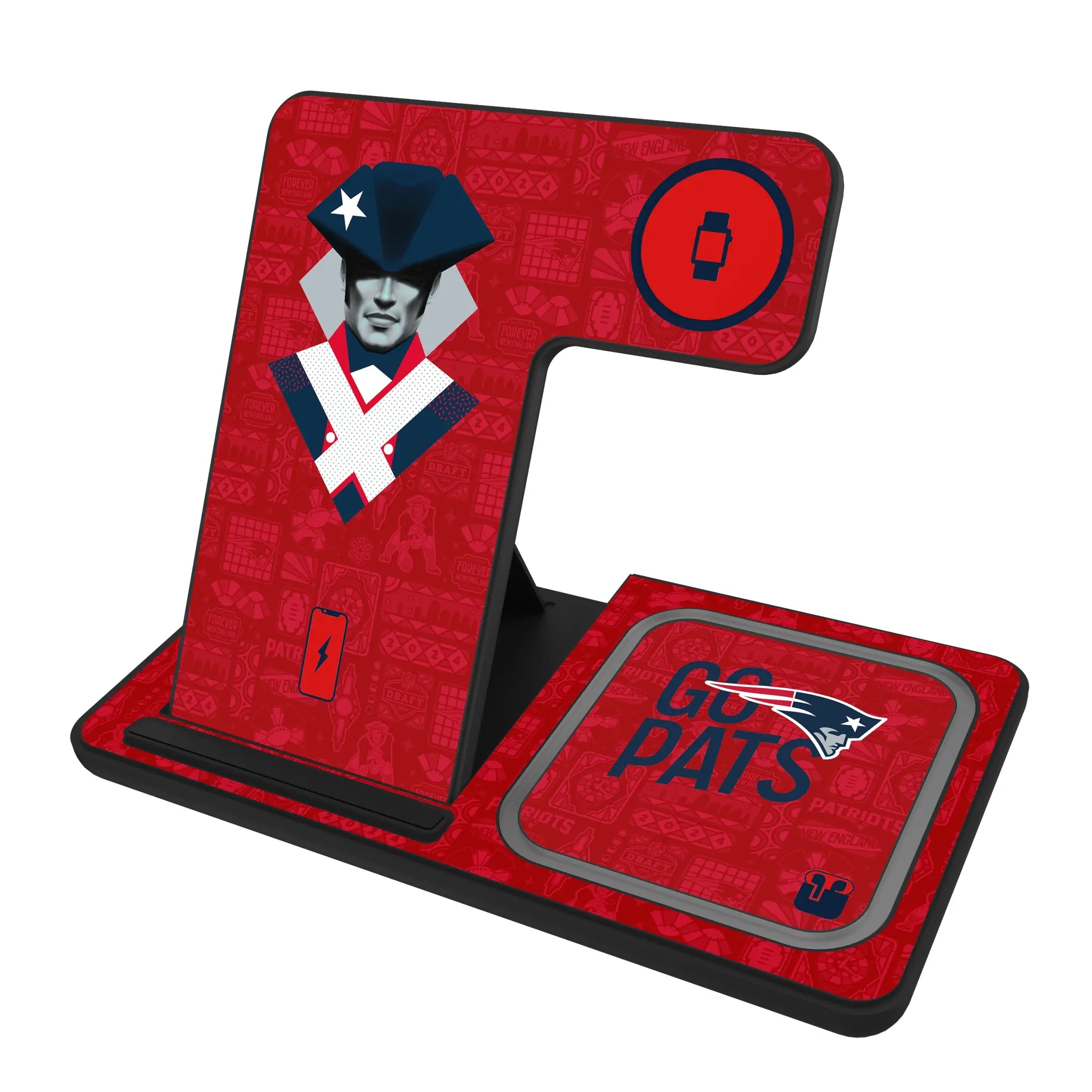 New England Patriots Deco 3 in 1 Charging Station