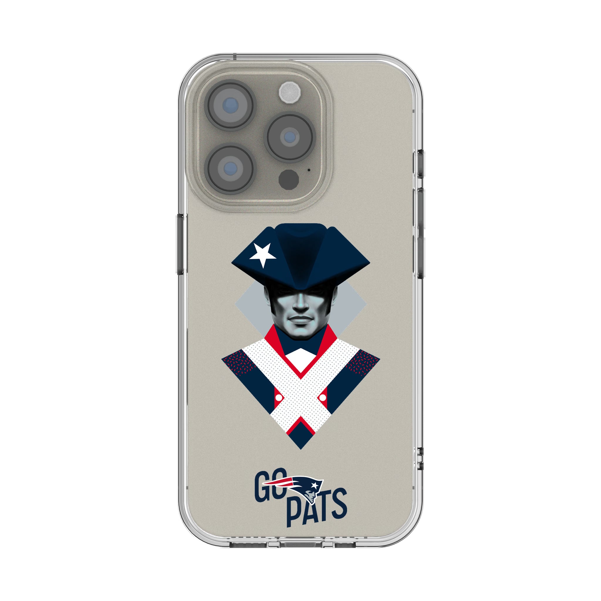 New England Patriots Deco iPhone Clear Phone Case for Apple iPhone