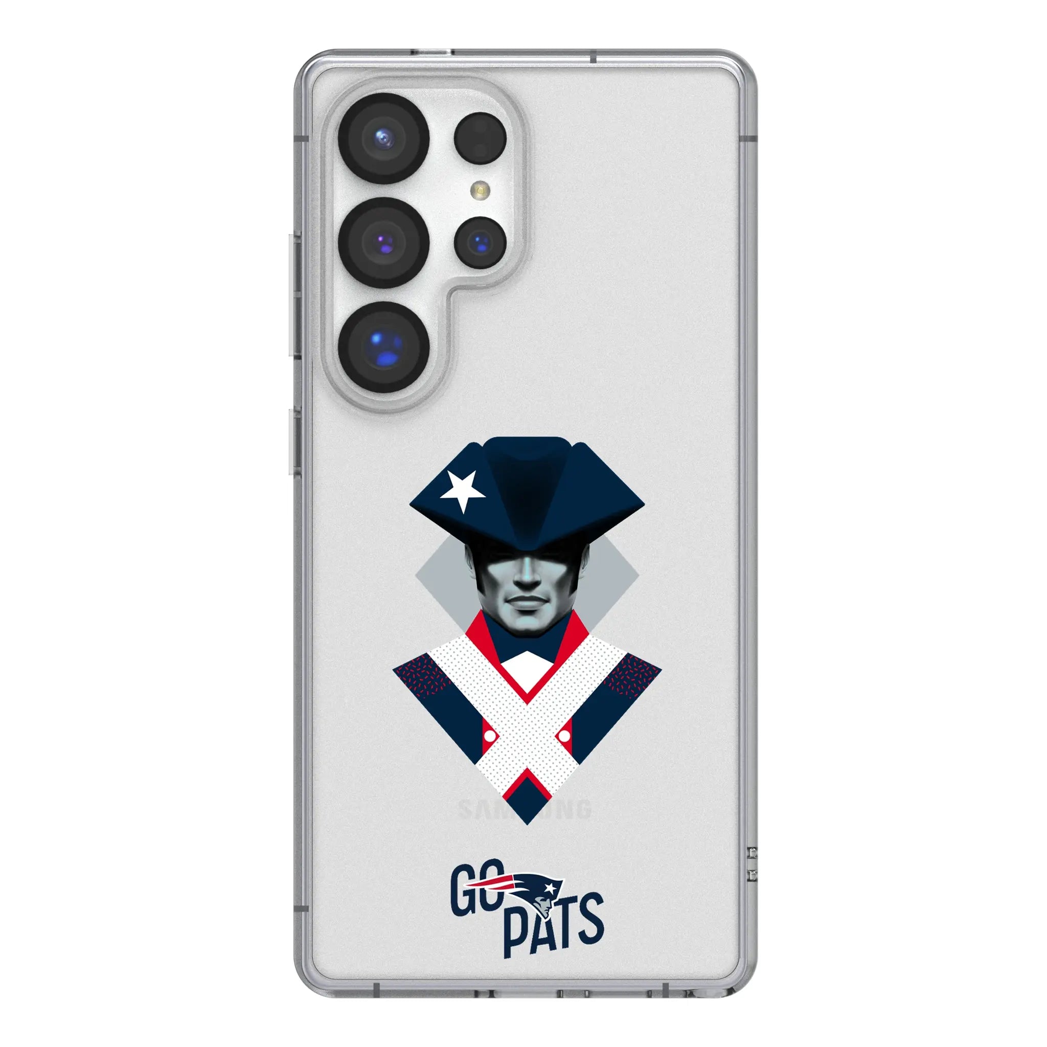 New England Patriots Deco Galaxy Clear Phone Case for Samsung Galaxy#Device_Galaxy S25 Ultra