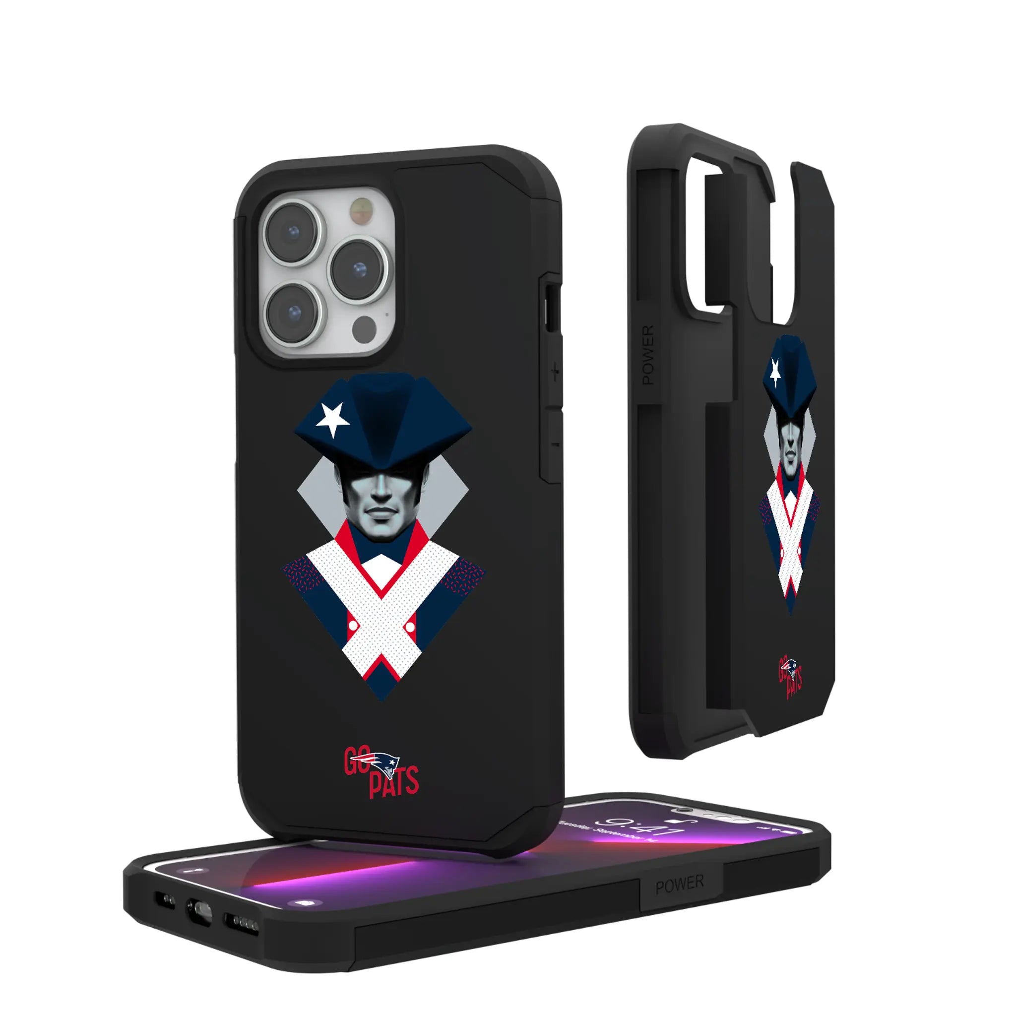 New England Patriots Deco iPhone Rugged Phone Case for Apple iPhone