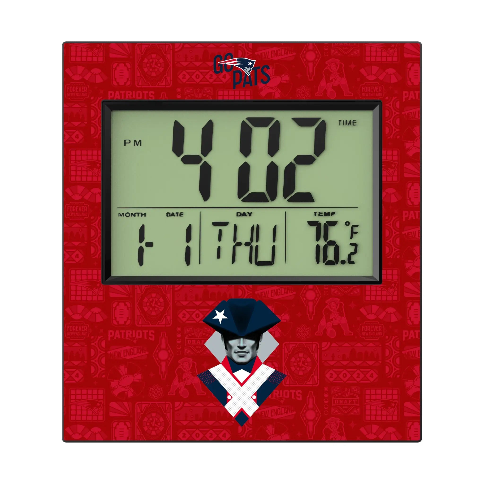 New England Patriots Deco Wall Clock