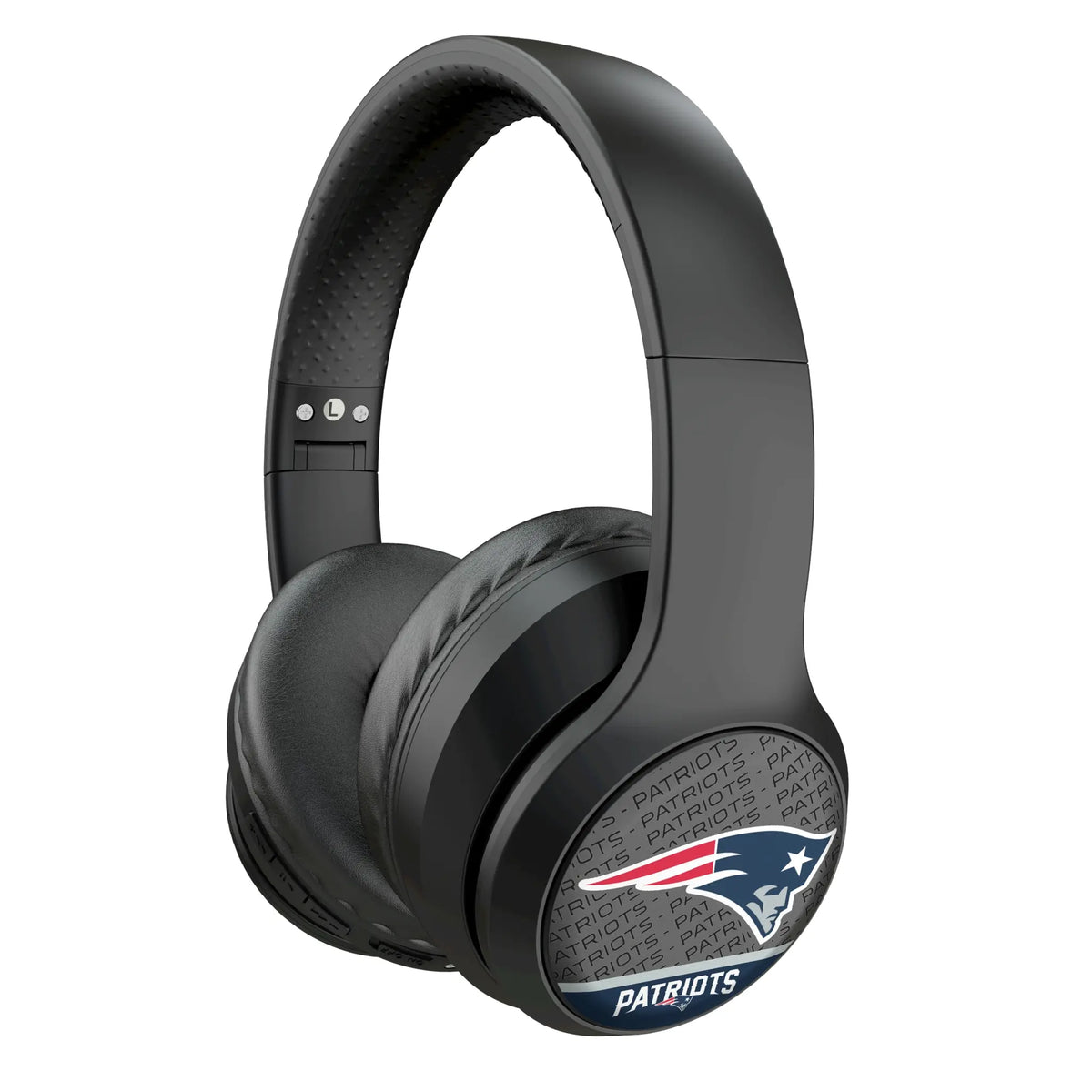 New England Patriots Endzone Plus Wireless Over-Ear Headphones With Case