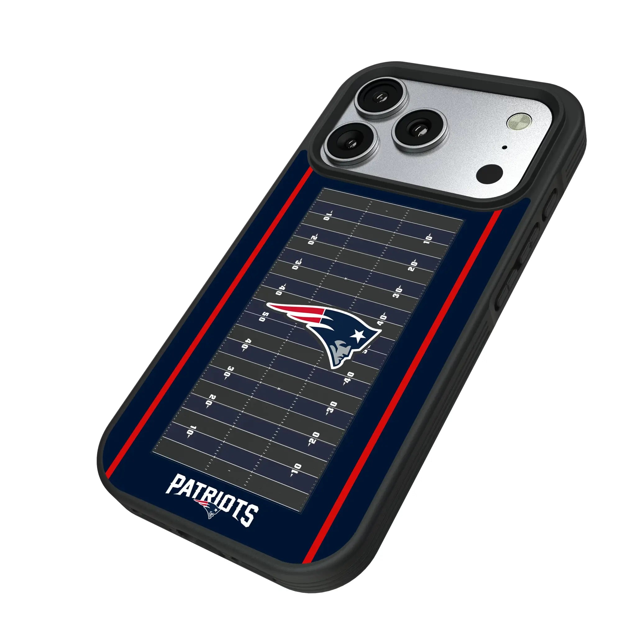 New England Patriots Field iPhone Bump Phone Case for Apple iPhone - Isometric View#Device_iPhone 17 Pro