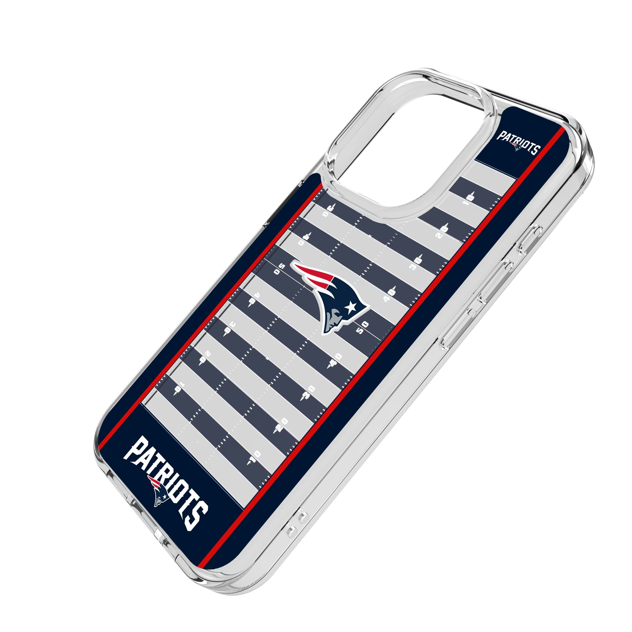 New England Patriots Field iPhone Clear Phone Case for Apple iPhone - Isometric View