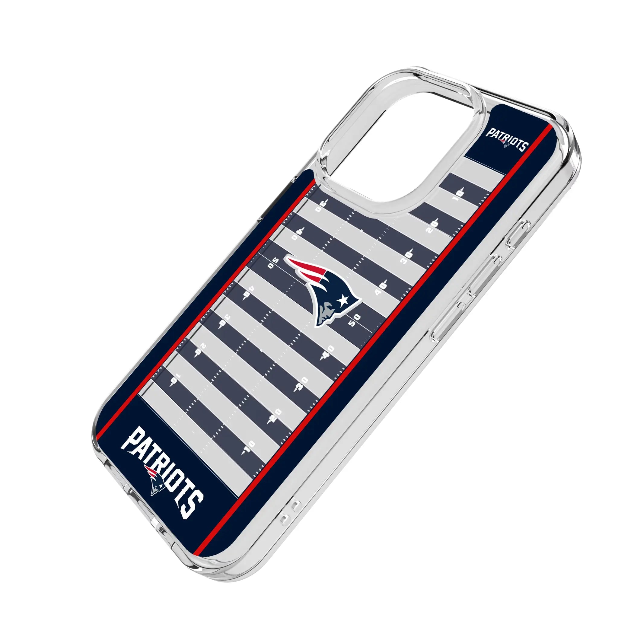 New England Patriots Field iPhone Clear Phone Case for Apple iPhone - Isometric View