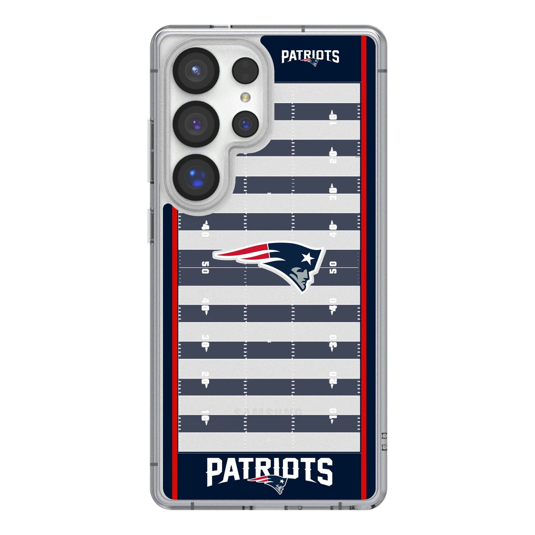 New England Patriots Field Galaxy Clear Phone Case for Samsung Galaxy