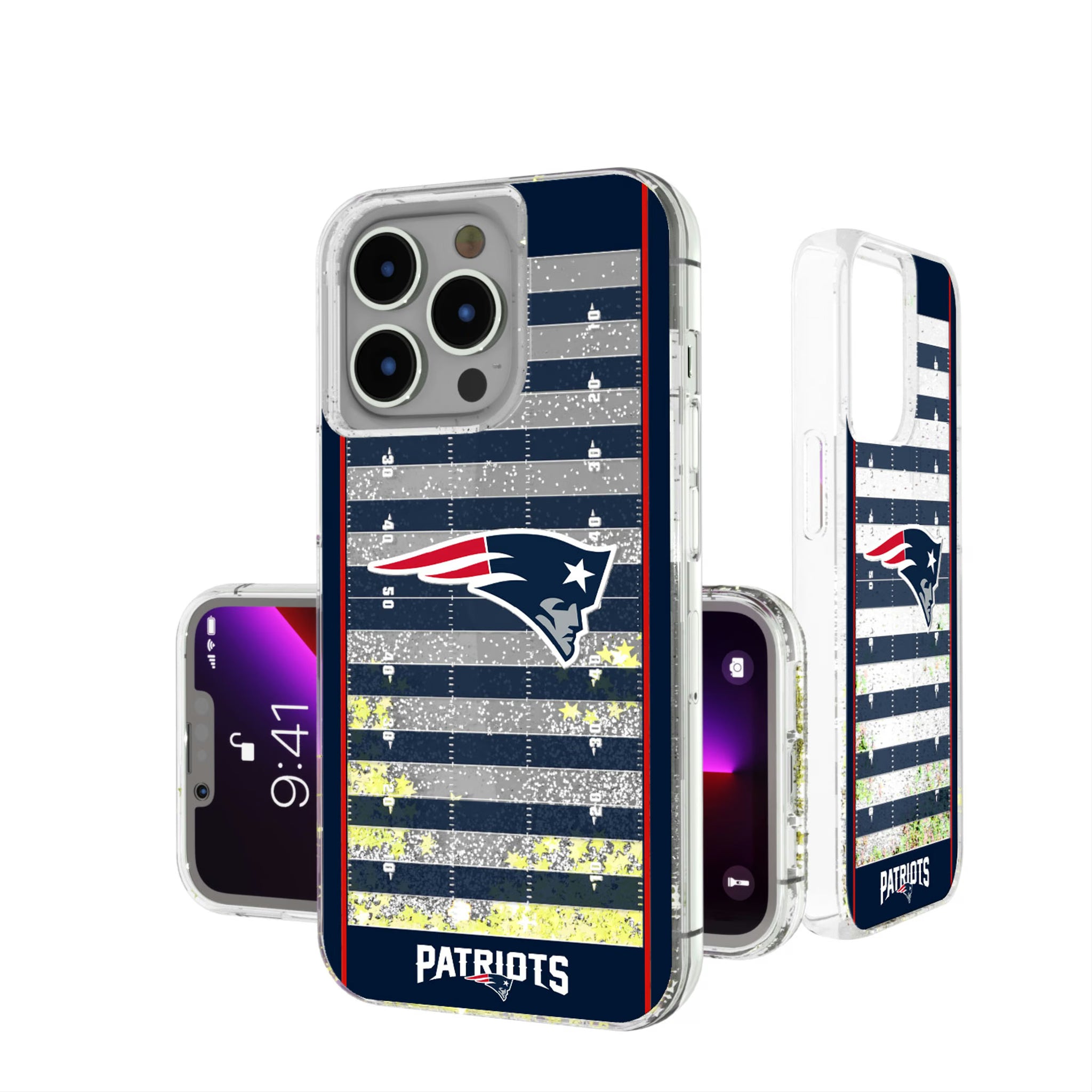 New England Patriots Field iPhone Glitter Phone Case for Apple iPhone