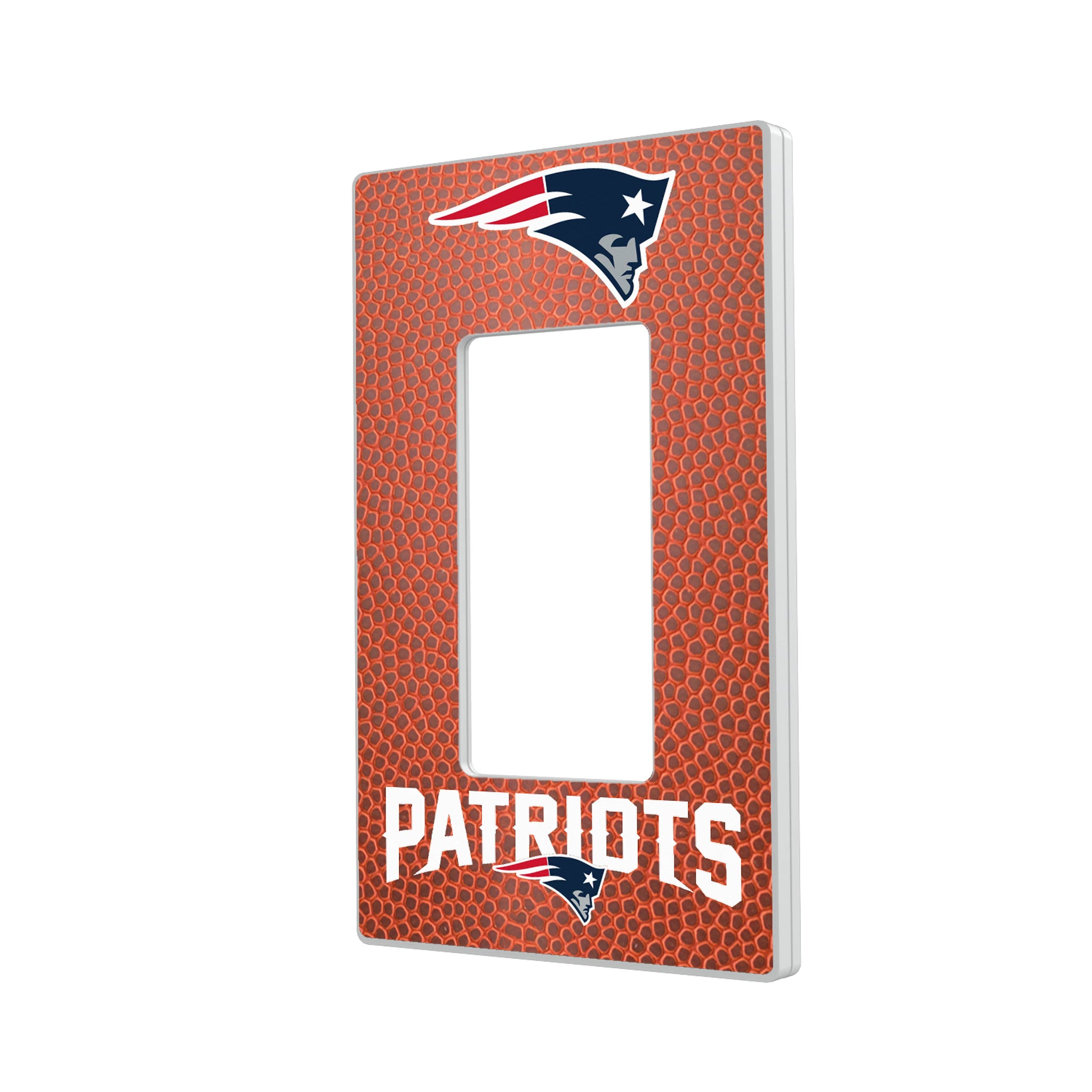 New England Patriots Football Hidden-Screw Light Switch Plate#Style_Single Rocker