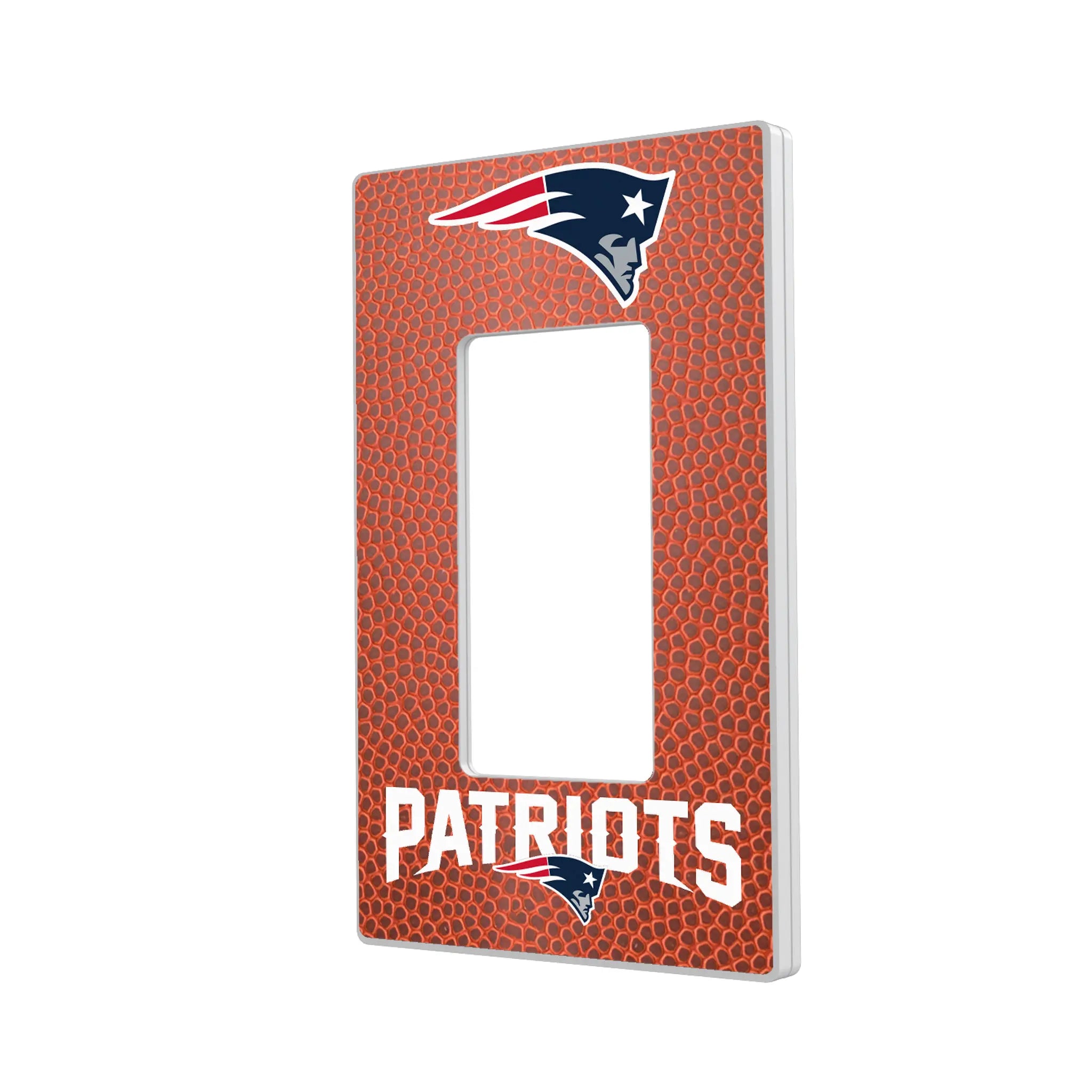 New England Patriots Football Hidden-Screw Light Switch Plate#Style_Single Rocker