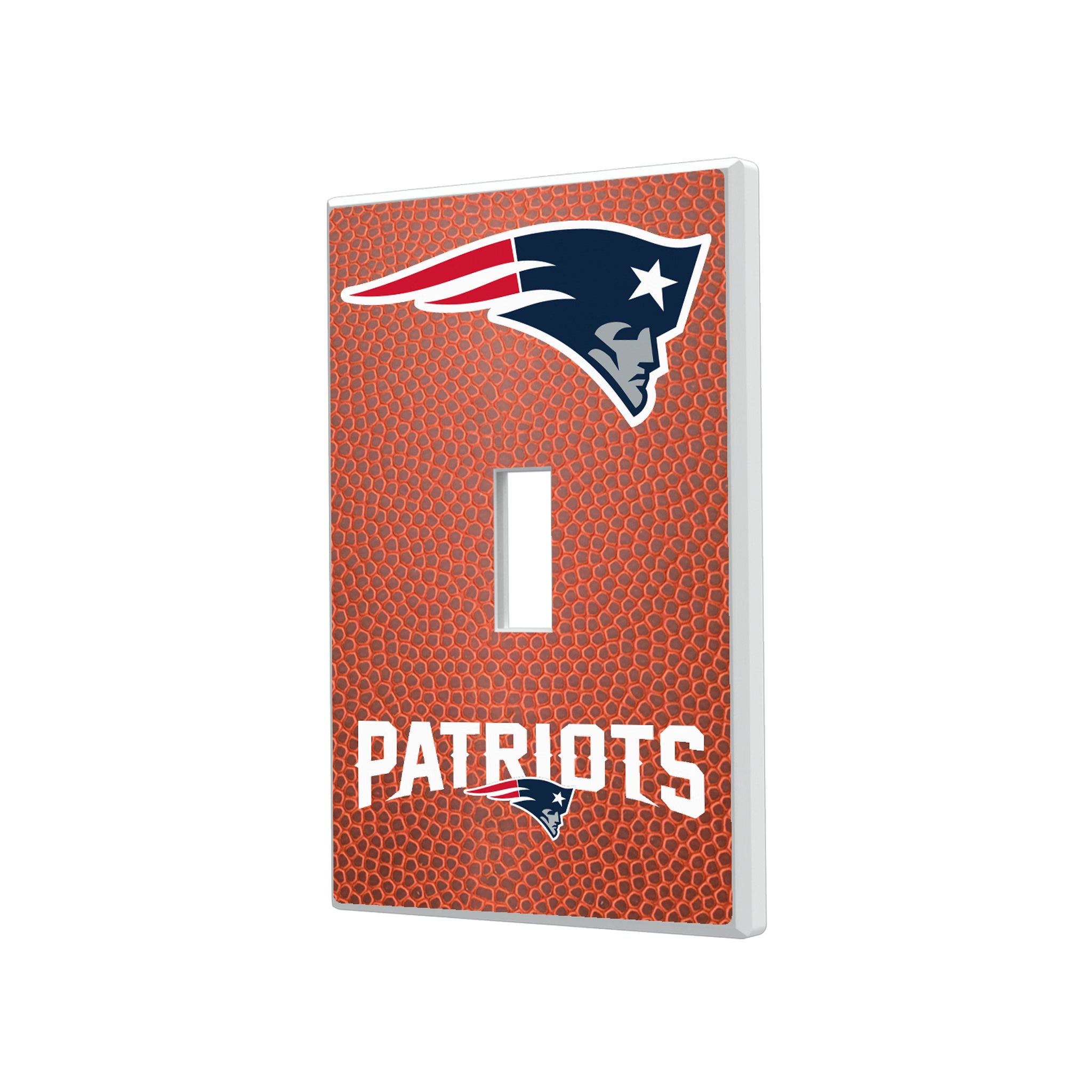 New England Patriots Football Hidden-Screw Light Switch Plate#Style_Single Toggle