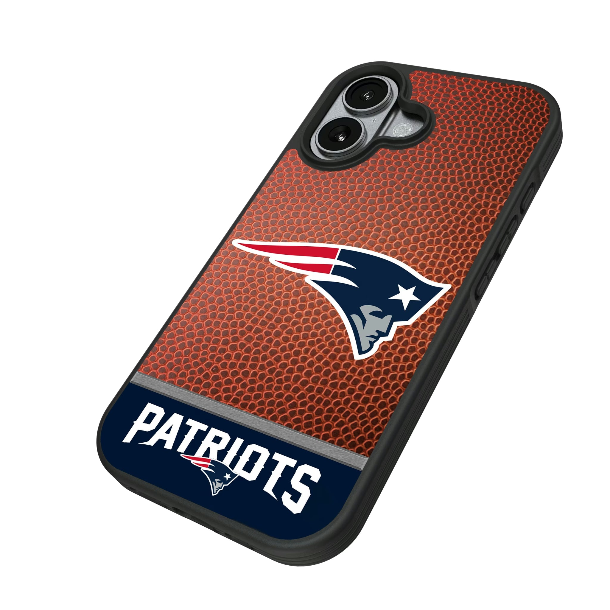 New England Patriots Football Wordmark iPhone Bump Phone Case for Apple iPhone - Isometric View#Device_iPhone 17