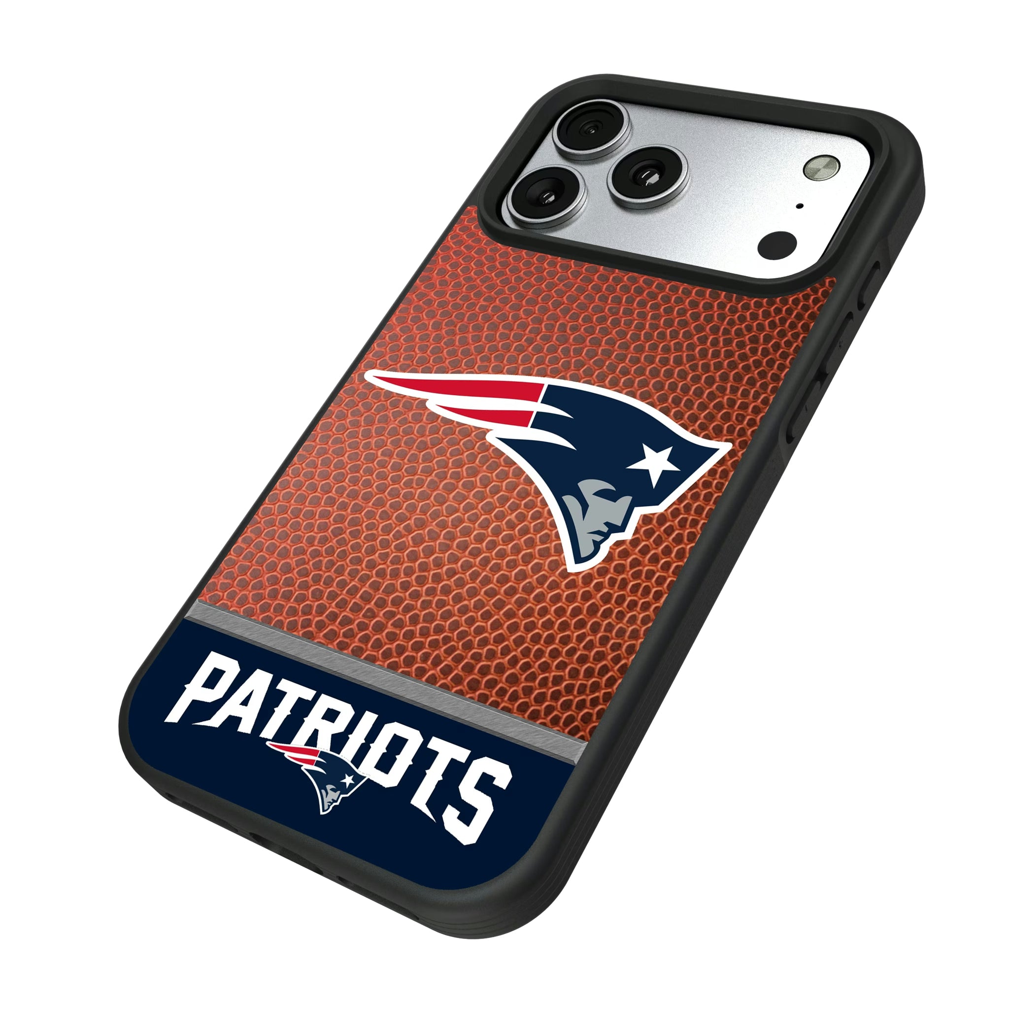 New England Patriots Football Wordmark iPhone Bump Phone Case for Apple iPhone - Isometric View#Device_iPhone 17 Pro Max