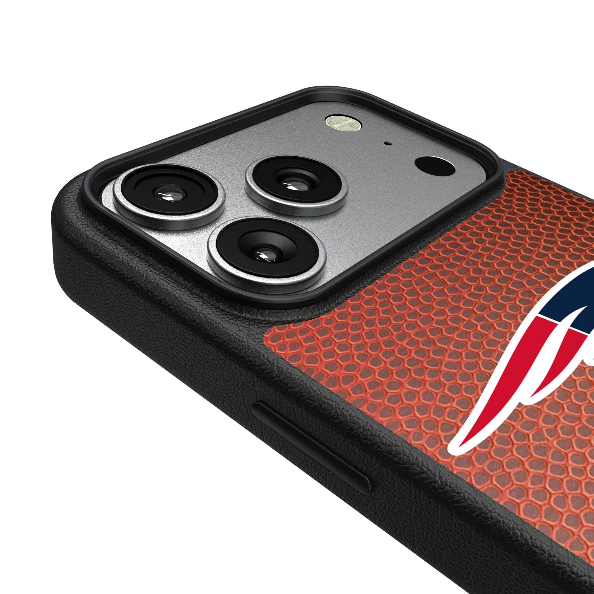 New England Patriots Football Wordmark iPhone MagSafe Compatible Phone Case for Apple iPhone - Detail#Device_iPhone 17 Pro